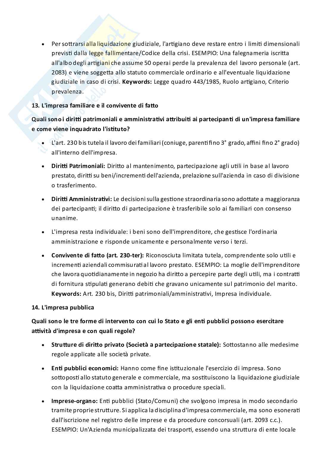 Appunti parziali e domande di Diritto commerciale  Pag. 6