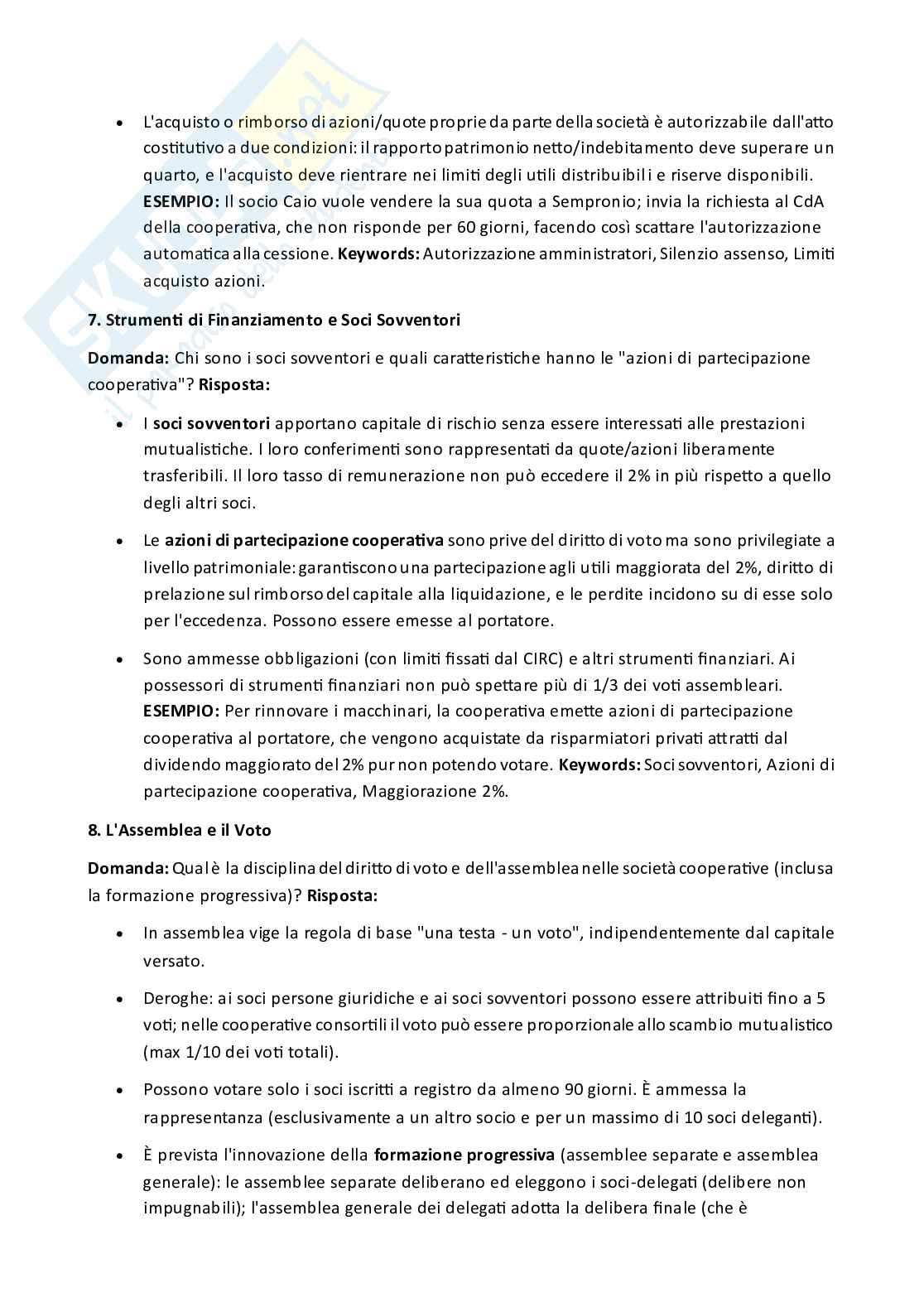 Appunti parziali e domande di Diritto commerciale  Pag. 61