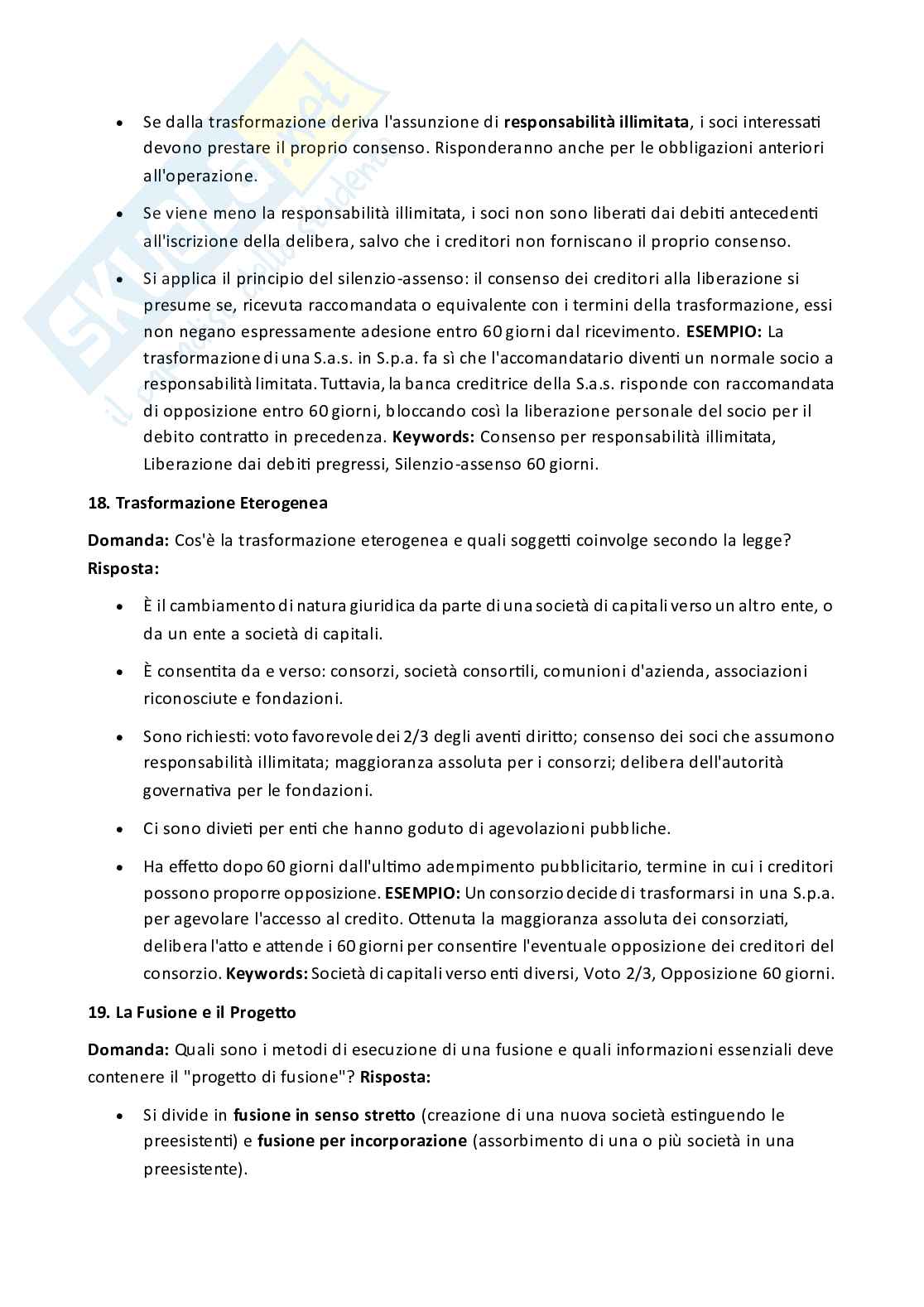 Appunti parziali e domande di Diritto commerciale  Pag. 66