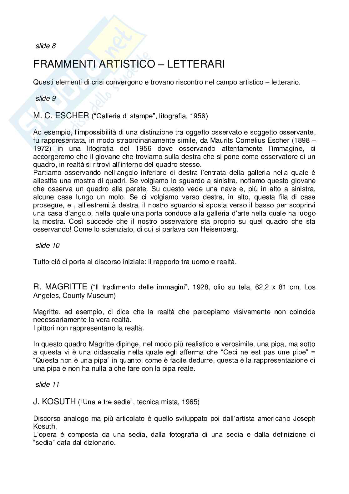 FRAMMENTI DI CONOSCENZA PER UNA RIFLESSIONE ETICA Pag. 6