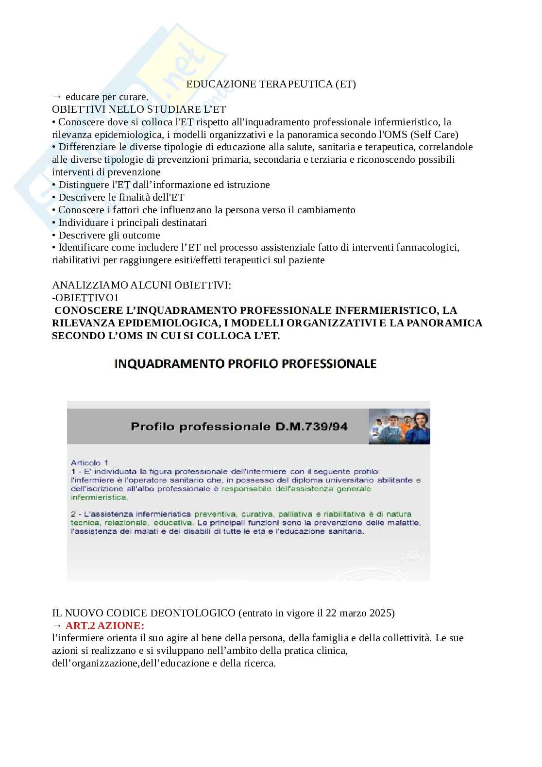 Educazione terapeutica Pag. 1