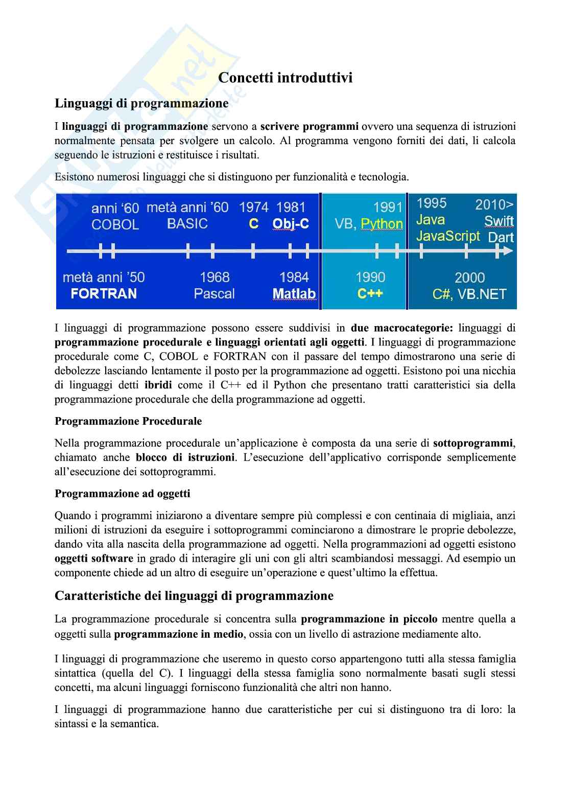 Resoconto, approfondimenti e appunti C++ Pag. 1