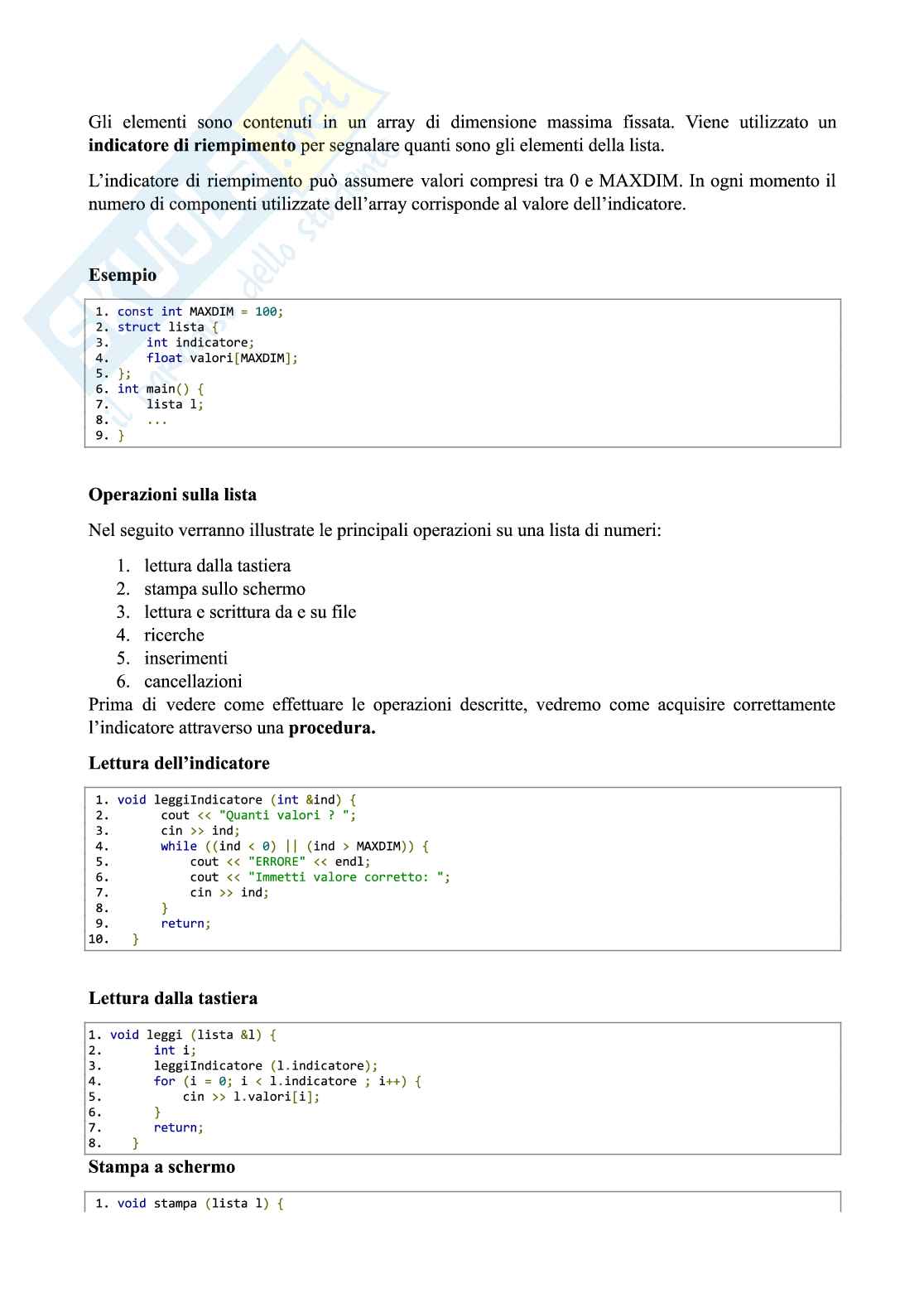 Resoconto, approfondimenti e appunti C++ Pag. 51
