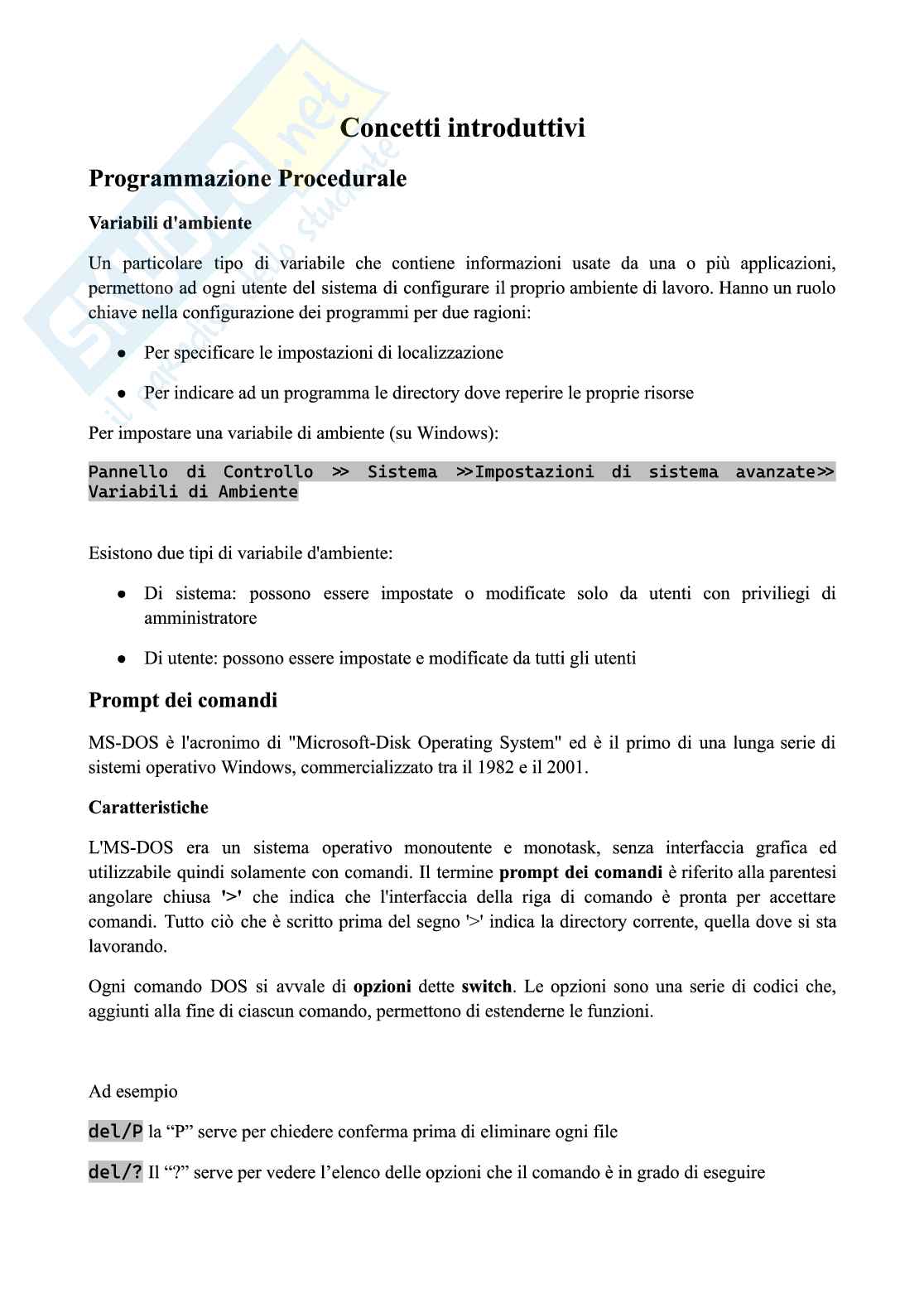 Resoconto, approfondimenti e appunti C++ Pag. 6