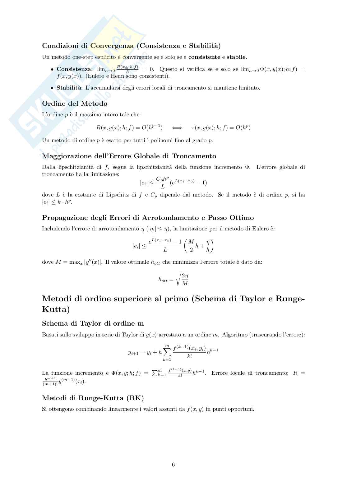 Equazioni differenziali ordinarie Pag. 6