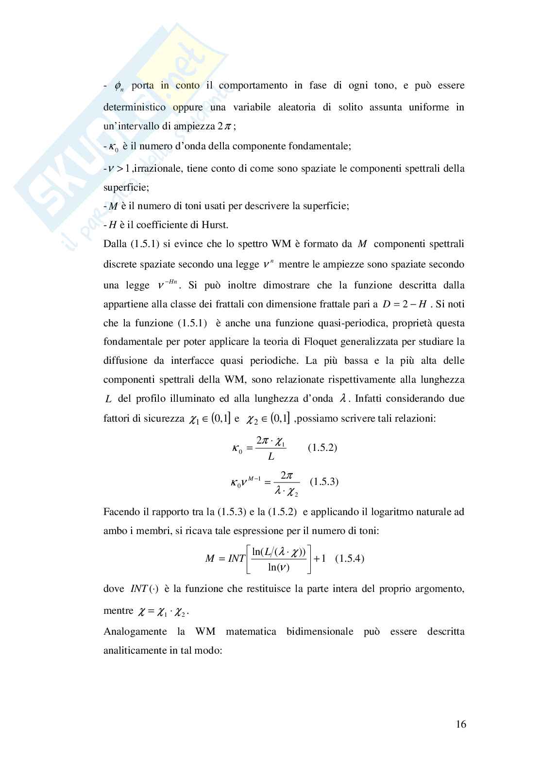 Diffusione da superfici frattali: il metodo delle condizioni al contorno estese Pag. 16