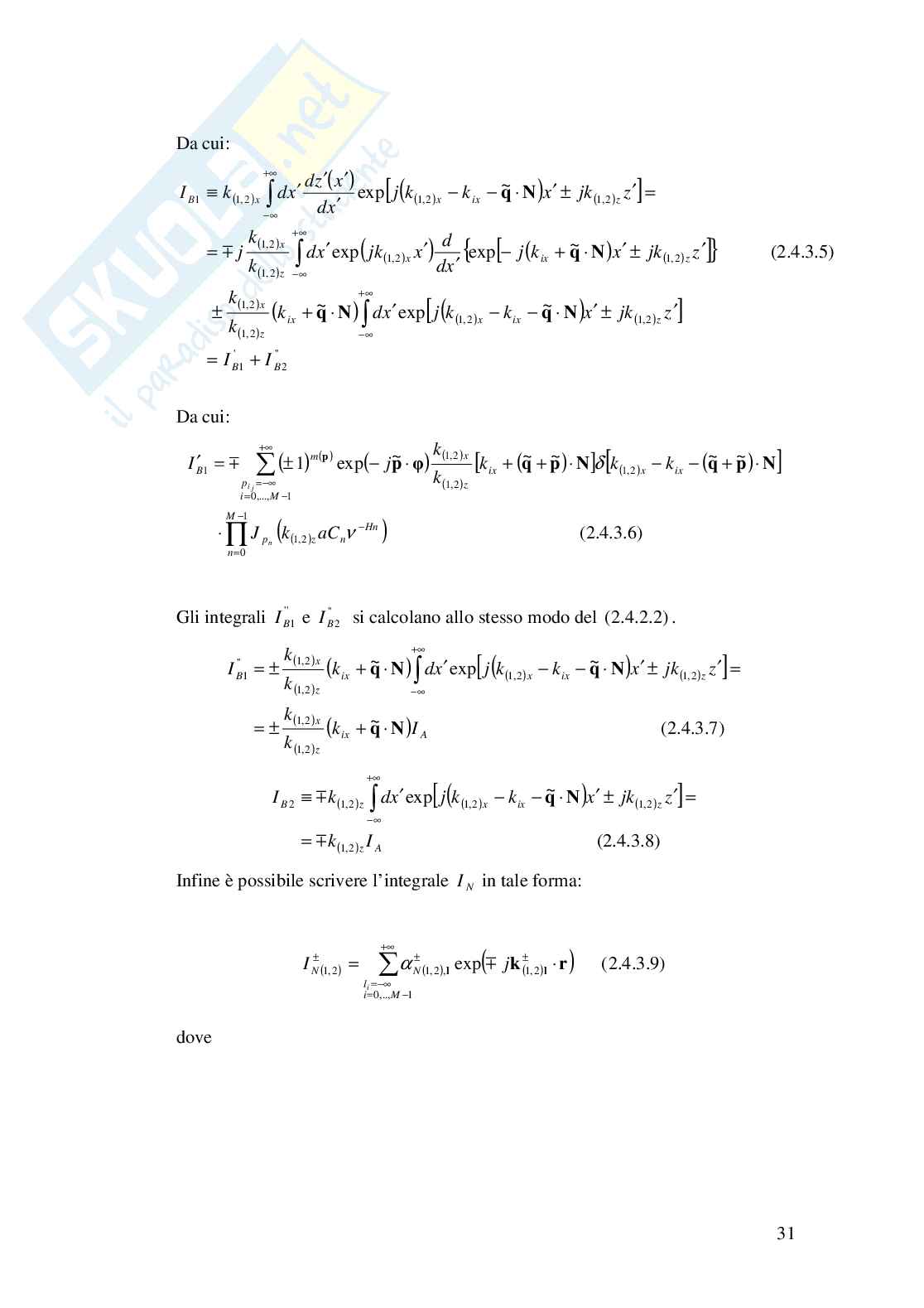 Diffusione da superfici frattali: il metodo delle condizioni al contorno estese Pag. 31