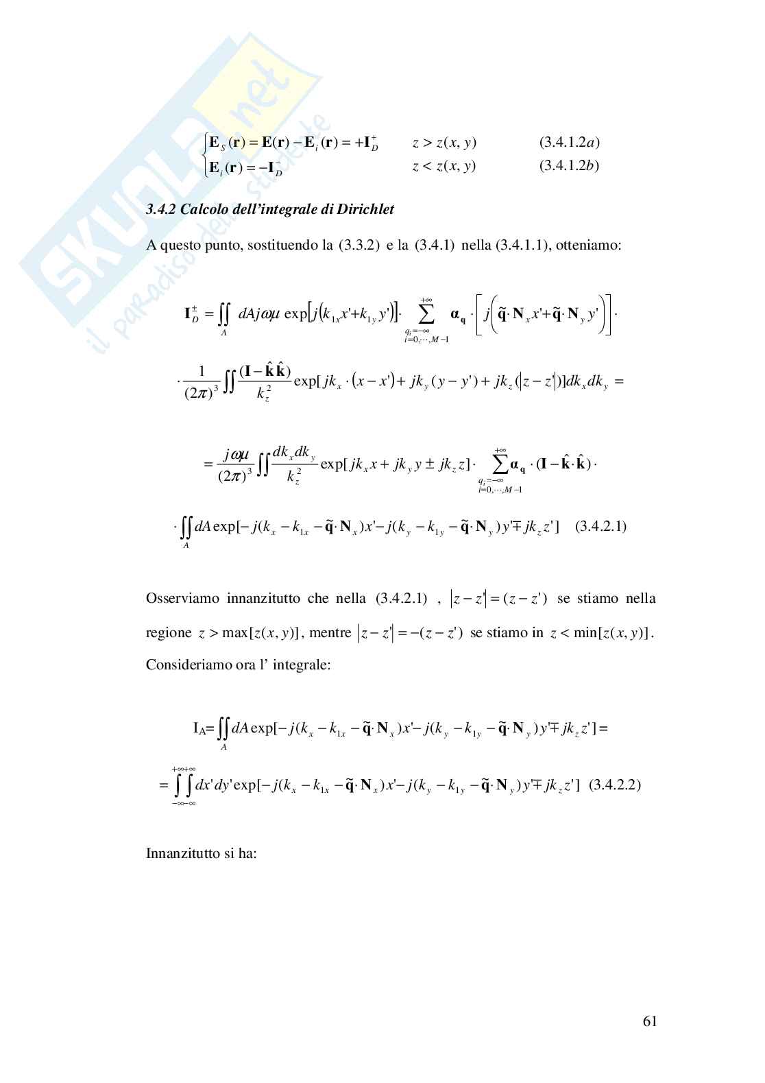 Diffusione da superfici frattali: il metodo delle condizioni al contorno estese Pag. 61