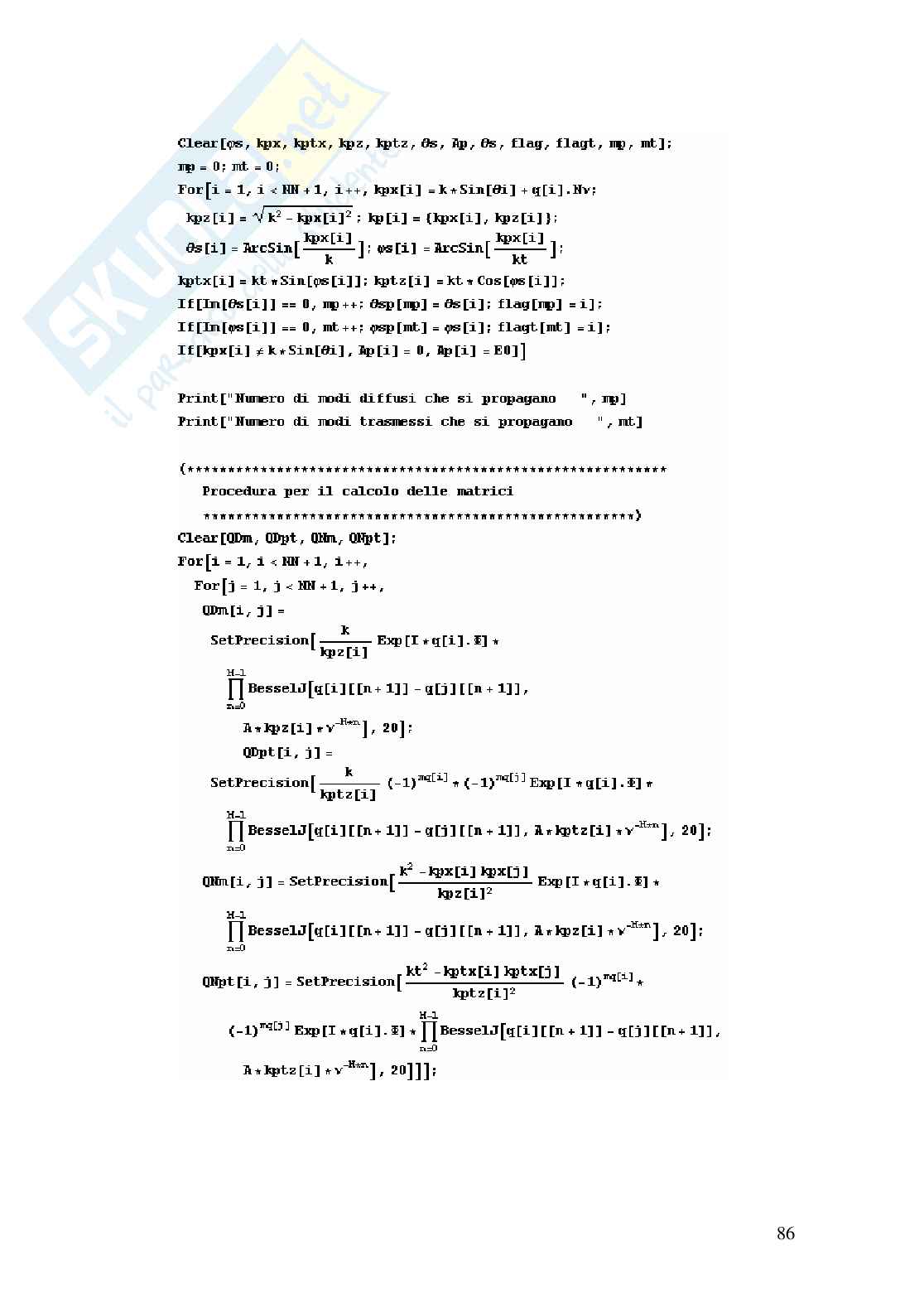 Diffusione da superfici frattali: il metodo delle condizioni al contorno estese Pag. 86