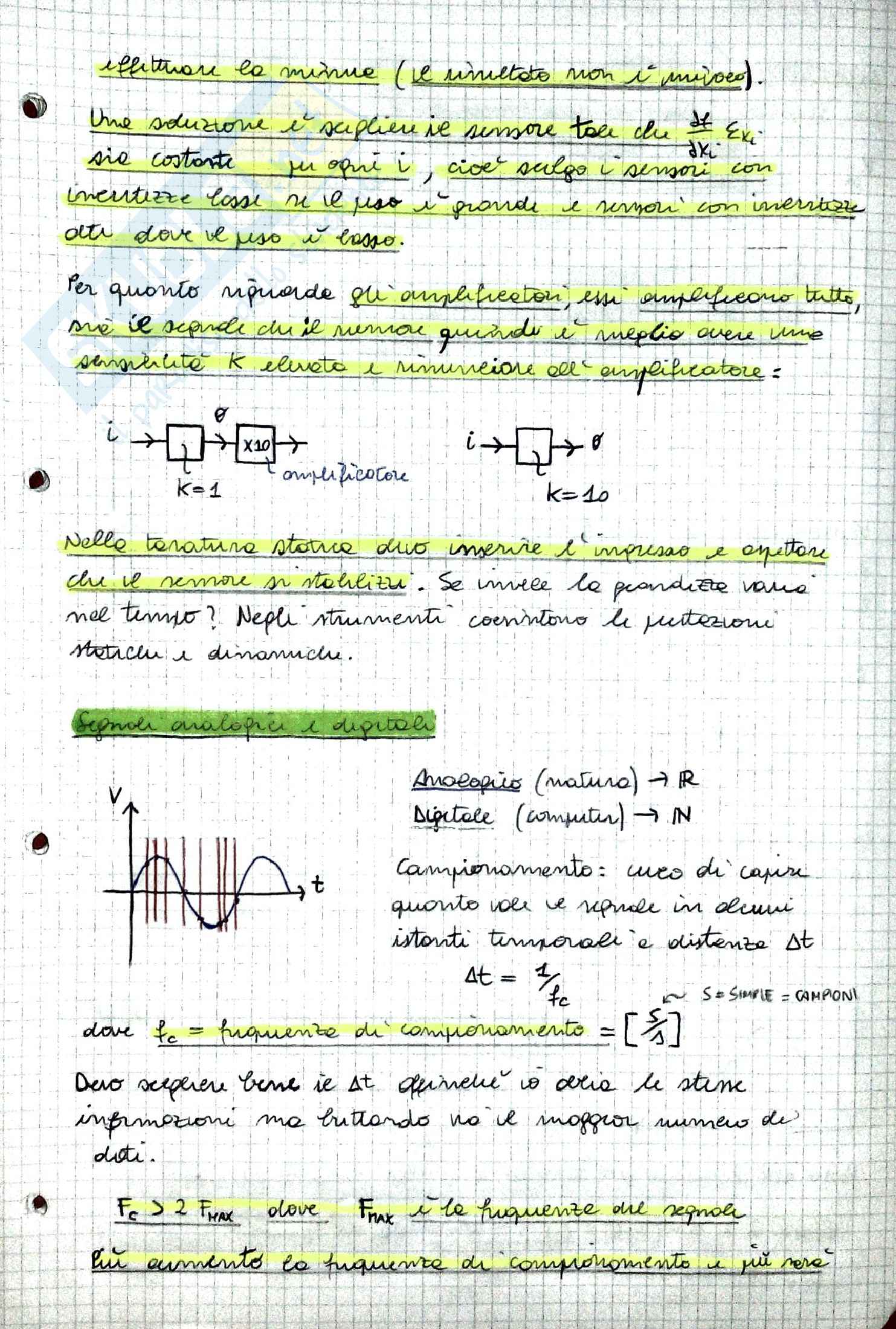 Appunti Misure Meccaniche e Termiche, prof. Castellini Pag. 11
