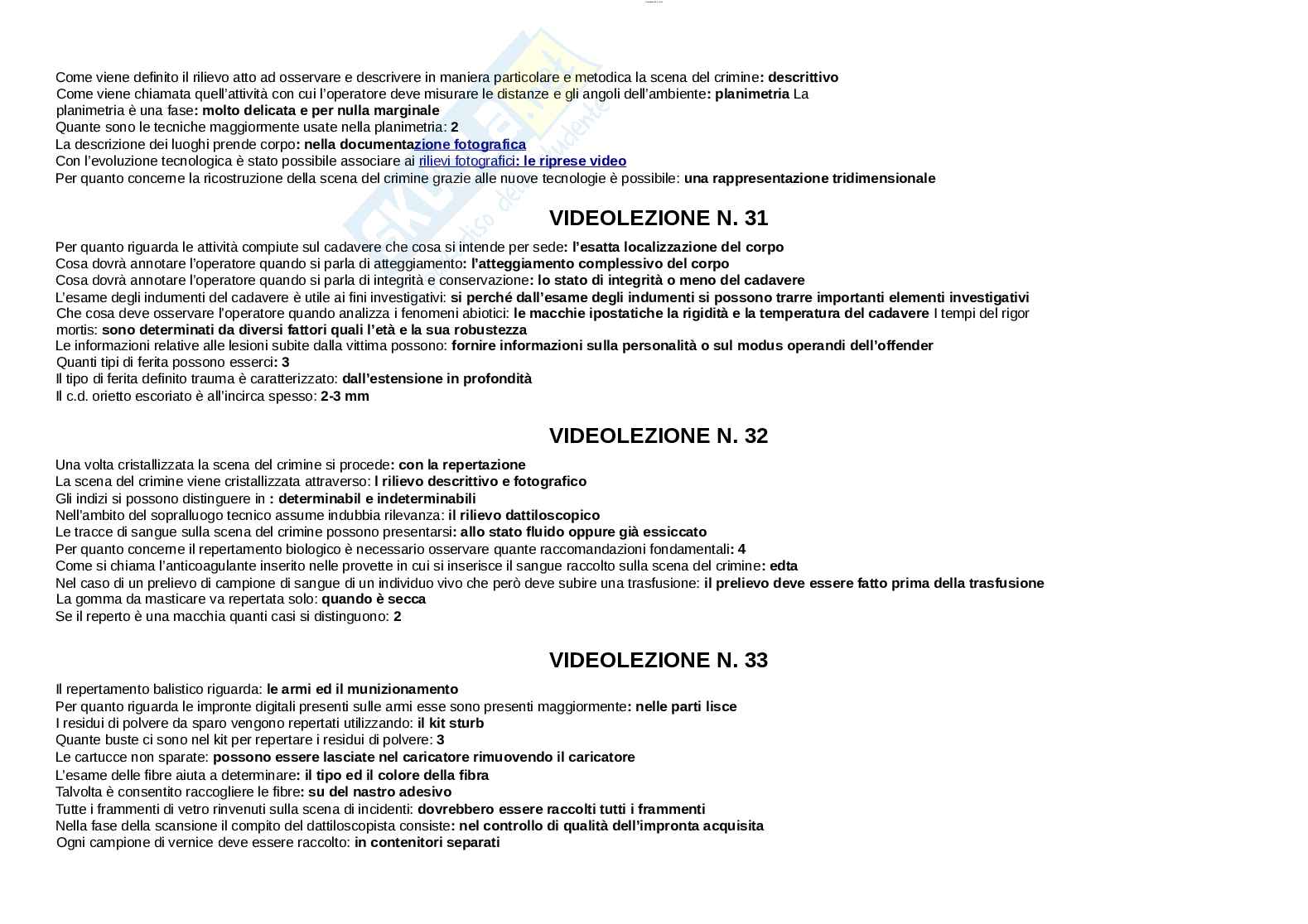 Paniere esame Criminologia  Pag. 11