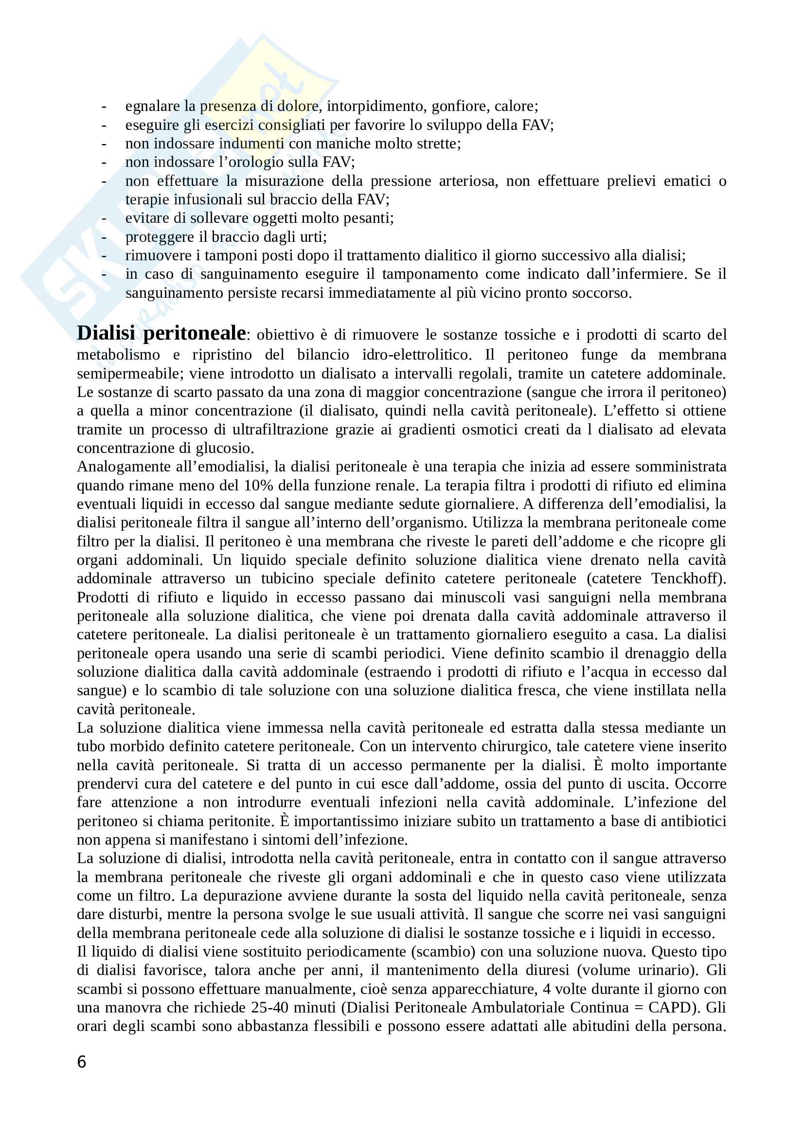 Domande varie e risposte per esame di infermieristica in medicina specialistica Pag. 6