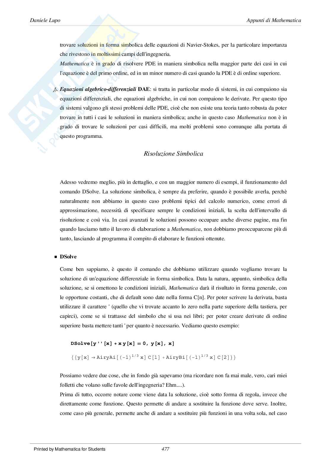 Manuale di Mathematica 11 Pag. 2