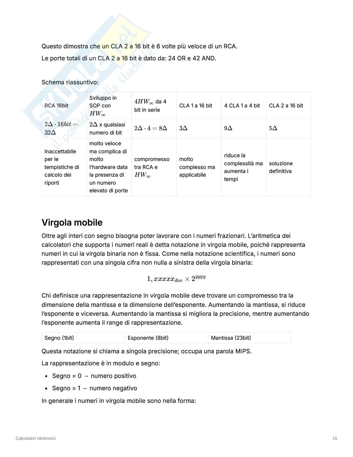 Appunti Calcolatori elettronici Pag. 16