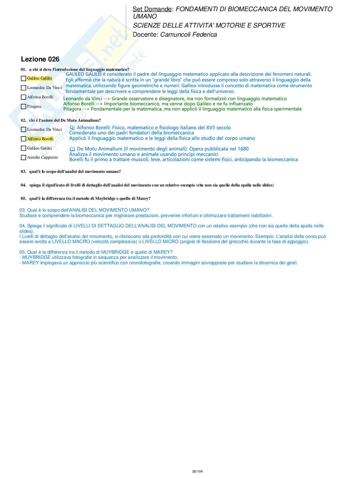 Paniere nuovo di Fondamenti di biomeccanica del movimento umano Pag. 26