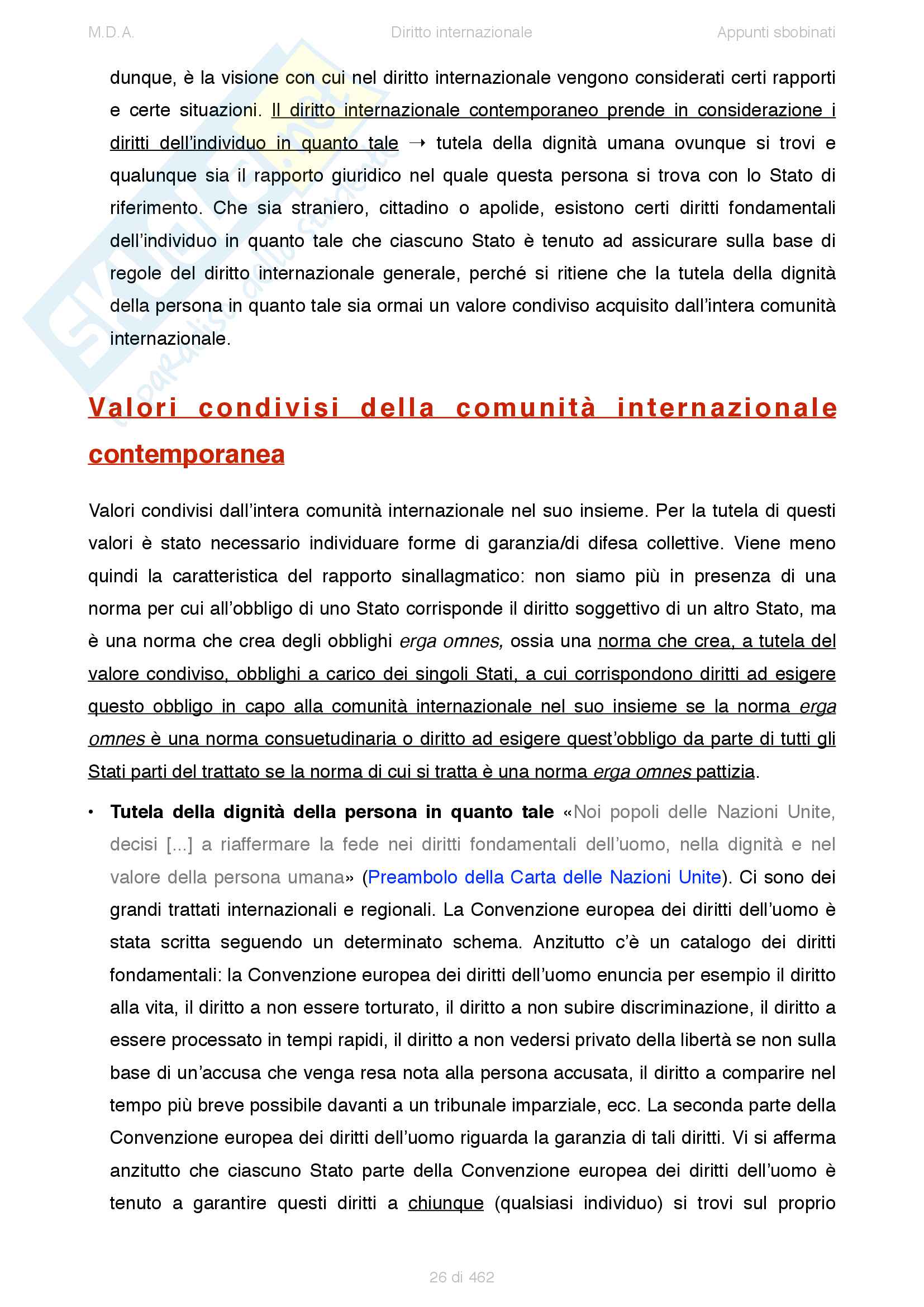 Appunti di Diritto internazionale (2015) - prof. Sciso E. Pag. 26