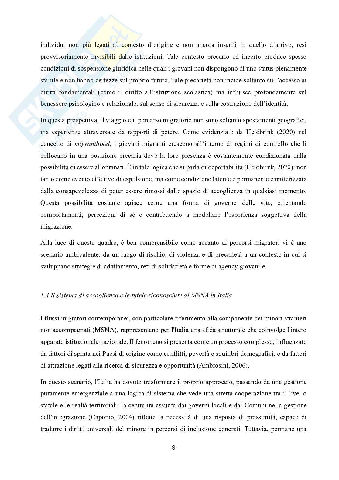Minori stranieri non accompagnati: vulnerabilità, devianza e percorsi di integrazione  Pag. 11