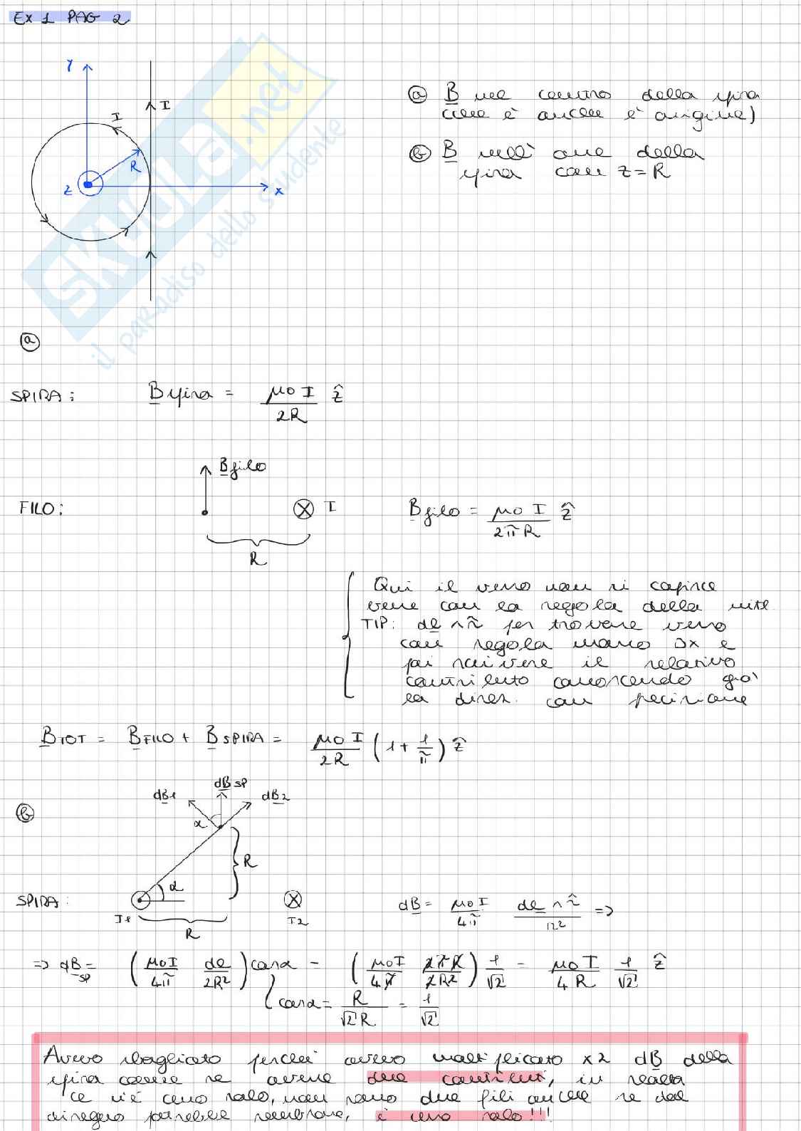 Prove di esame dal 2020 al 2023 svolte di Fisica 2 Pag. 1