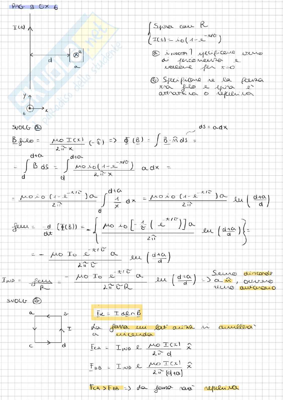 Prove di esame dal 2020 al 2023 svolte di Fisica 2 Pag. 16