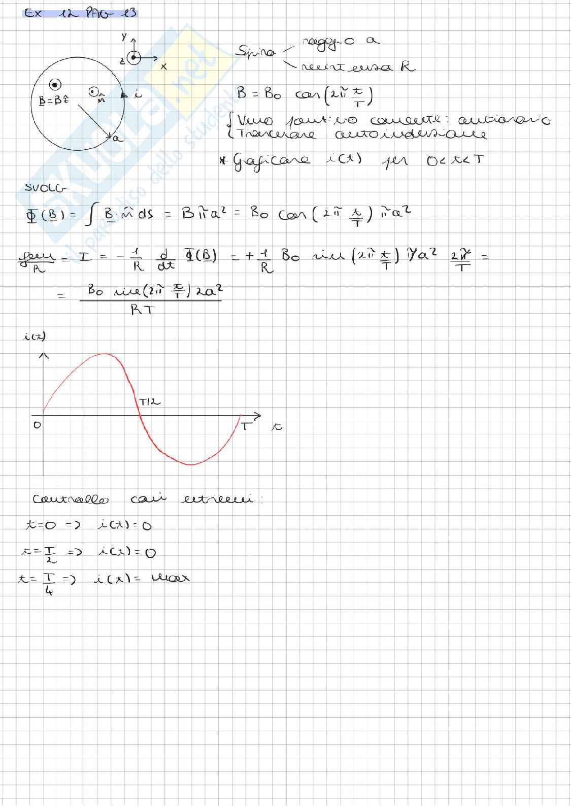 Prove di esame dal 2020 al 2023 svolte di Fisica 2 Pag. 26