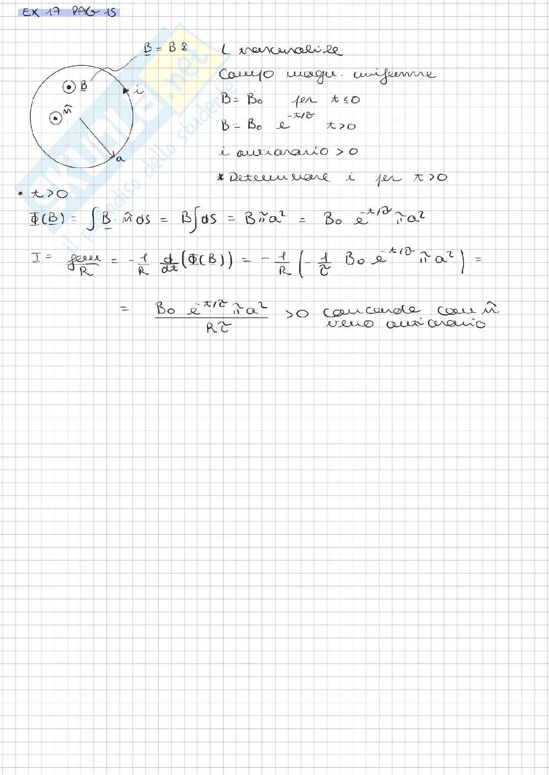 Prove di esame dal 2020 al 2023 svolte di Fisica 2 Pag. 36