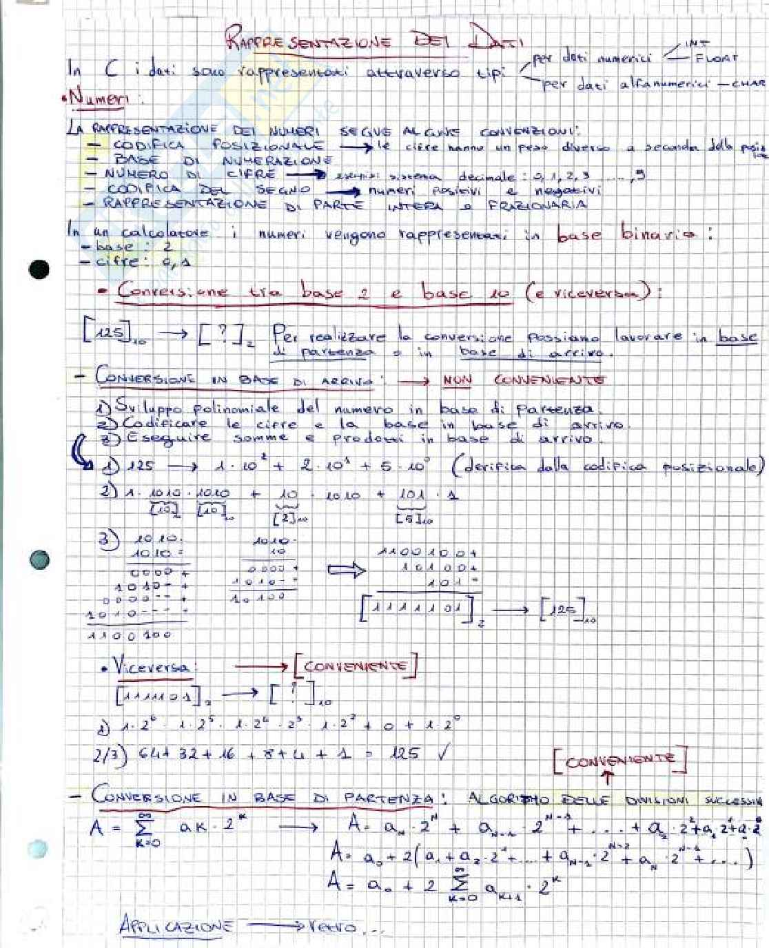 Appunti Fondamenti di Informatica + Esercizi svolti e codifica   Pag. 2