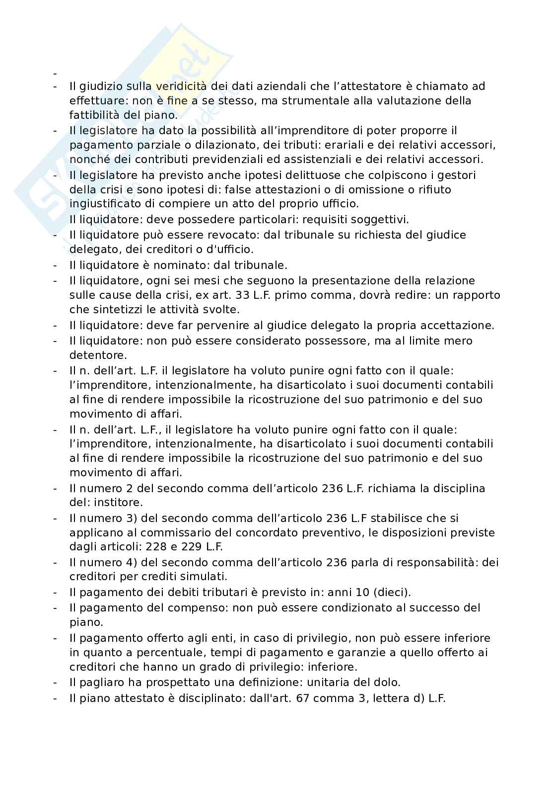 Paniere esame Crisi e risanamento d'impresa Pag. 11