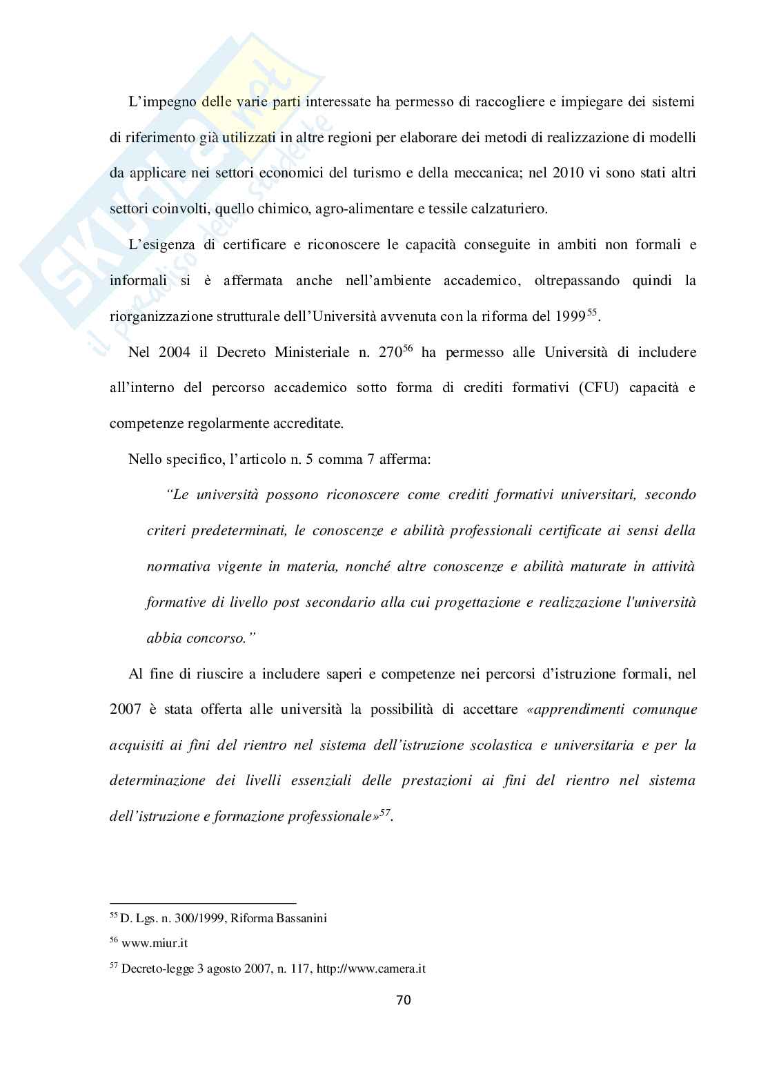 Tesi - Dagli apprendimenti formali a quelli informali. I nuovi ambienti di apprendimento  Pag. 71