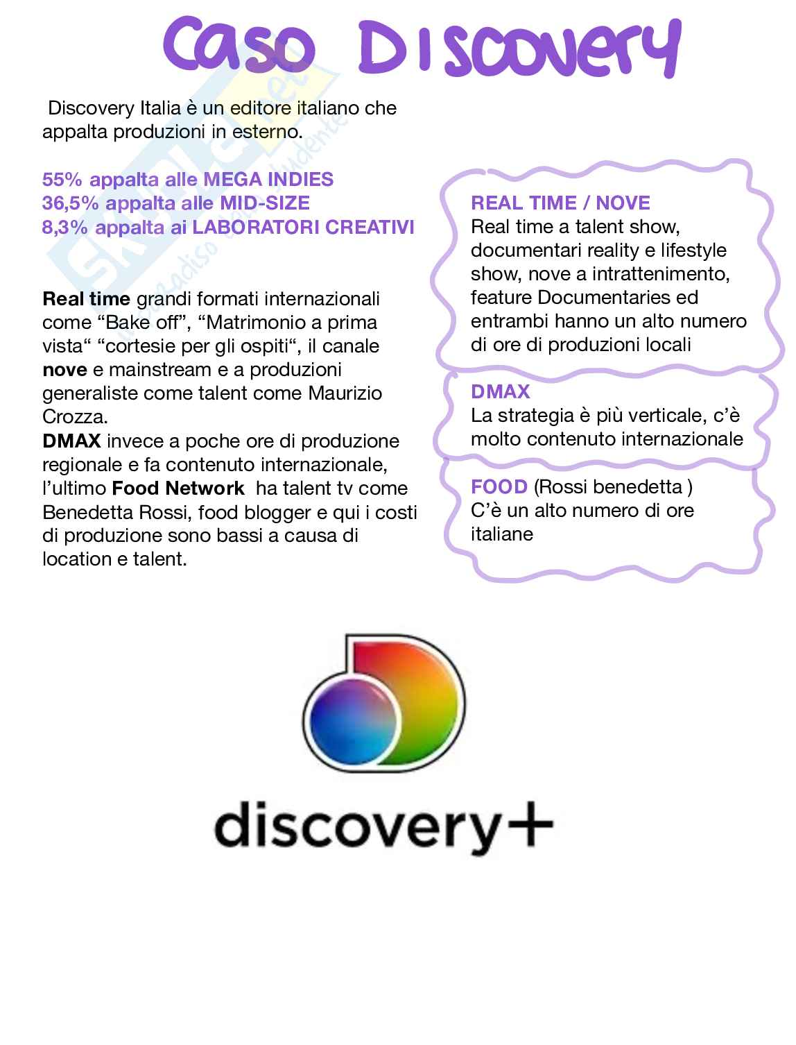 Appunti illustrati Processi economici e produttivi delle Media company Pag. 16