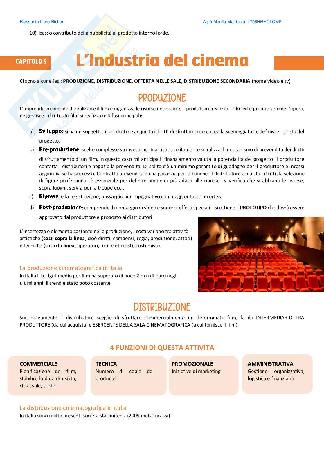 Appunti illustrati Processi economici e produttivi delle Media company Pag. 36