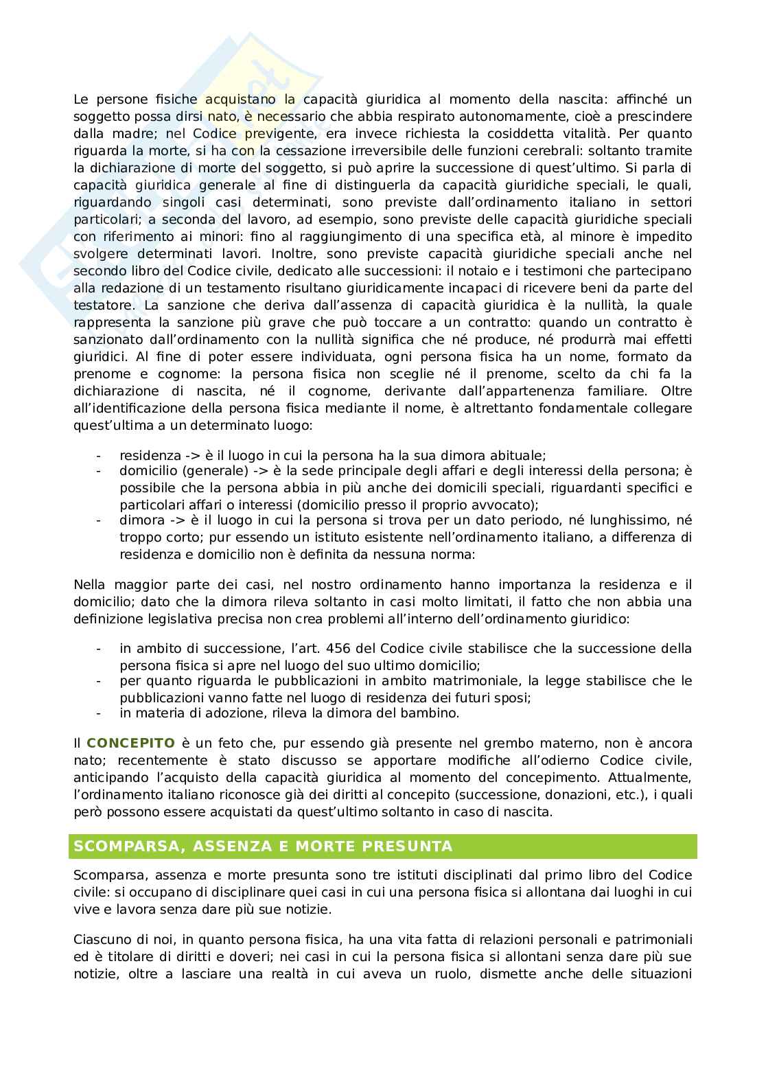 Riassunto esame Diritto privato, Prof. Bonini Roberta Serafina, libro consigliato Diritto privato. Linee essenziali, Roppo Pag. 11