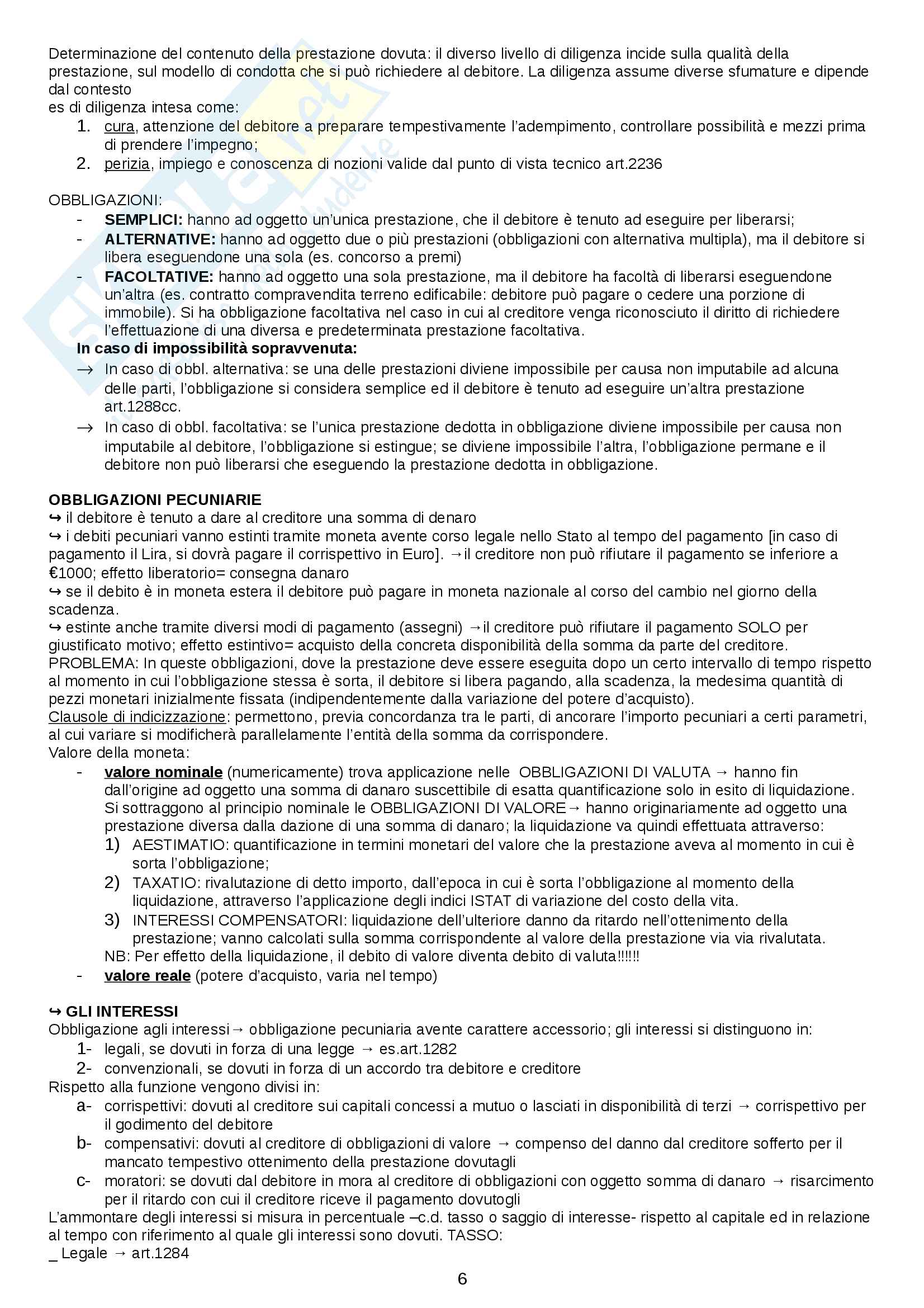 Diritto Privato-Diritti di credito Pag. 6
