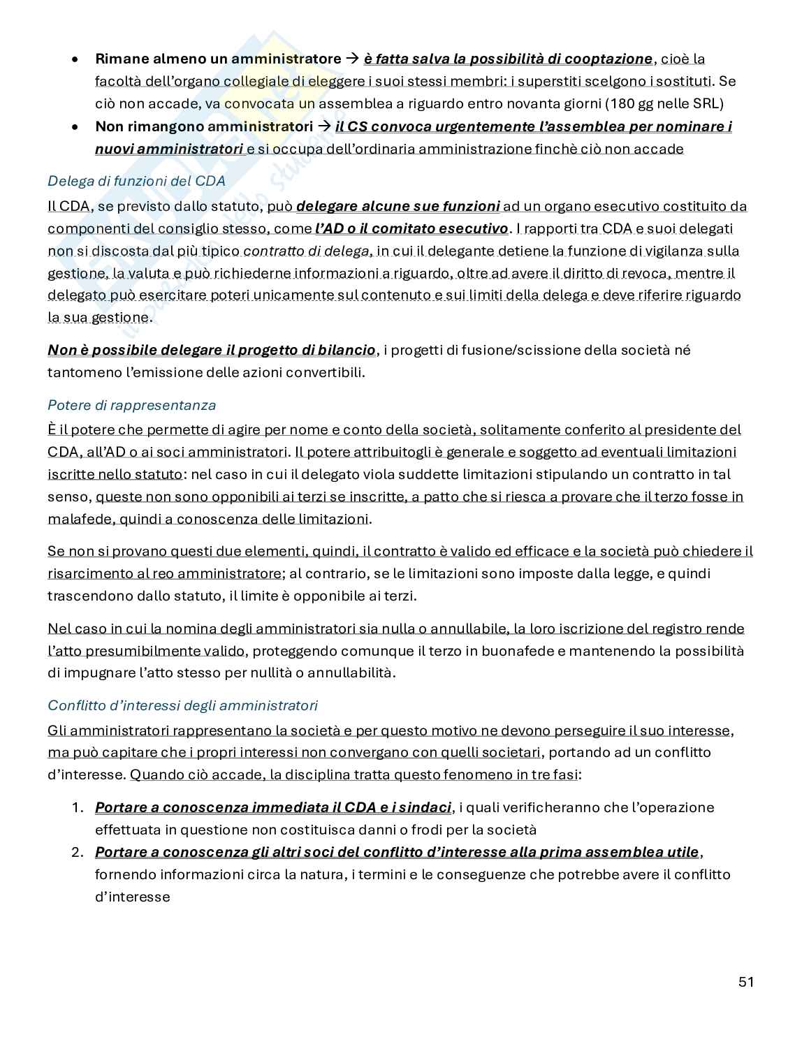 Riassunto esame Diritto commerciale, Prof. Sanna Valentino, libro consigliato Manuale di diritto commerciale, Campobasso Pag. 51
