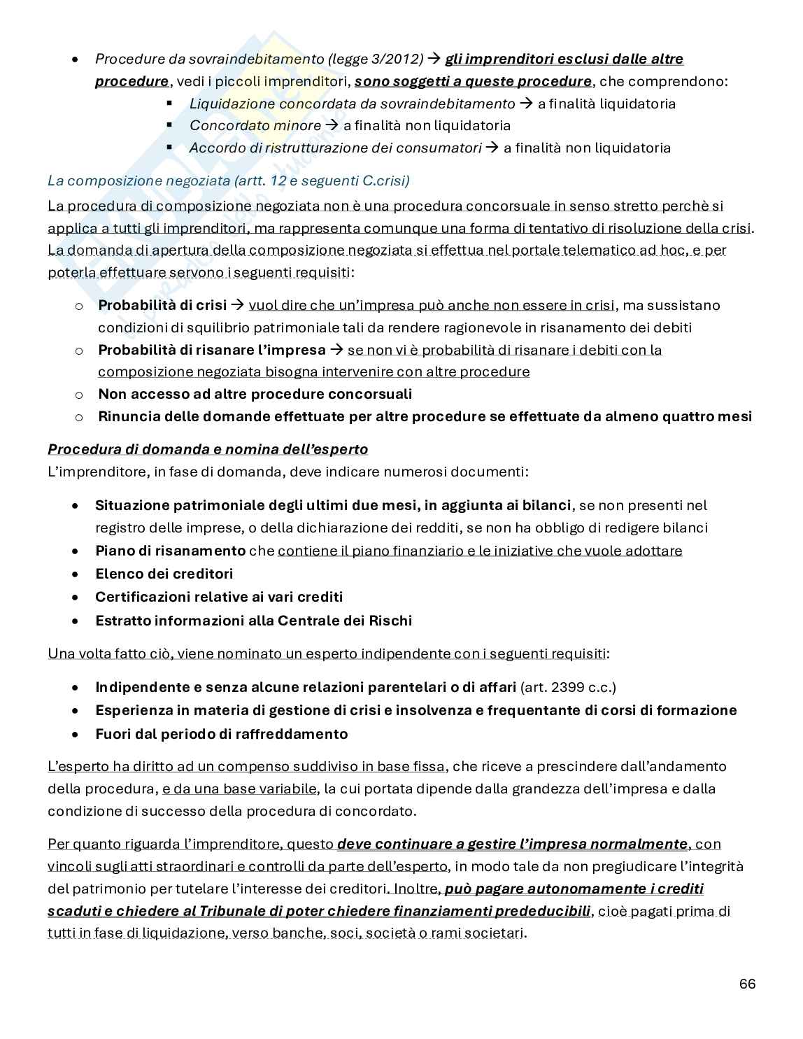 Riassunto esame Diritto commerciale, Prof. Sanna Valentino, libro consigliato Manuale di diritto commerciale, Campobasso Pag. 66