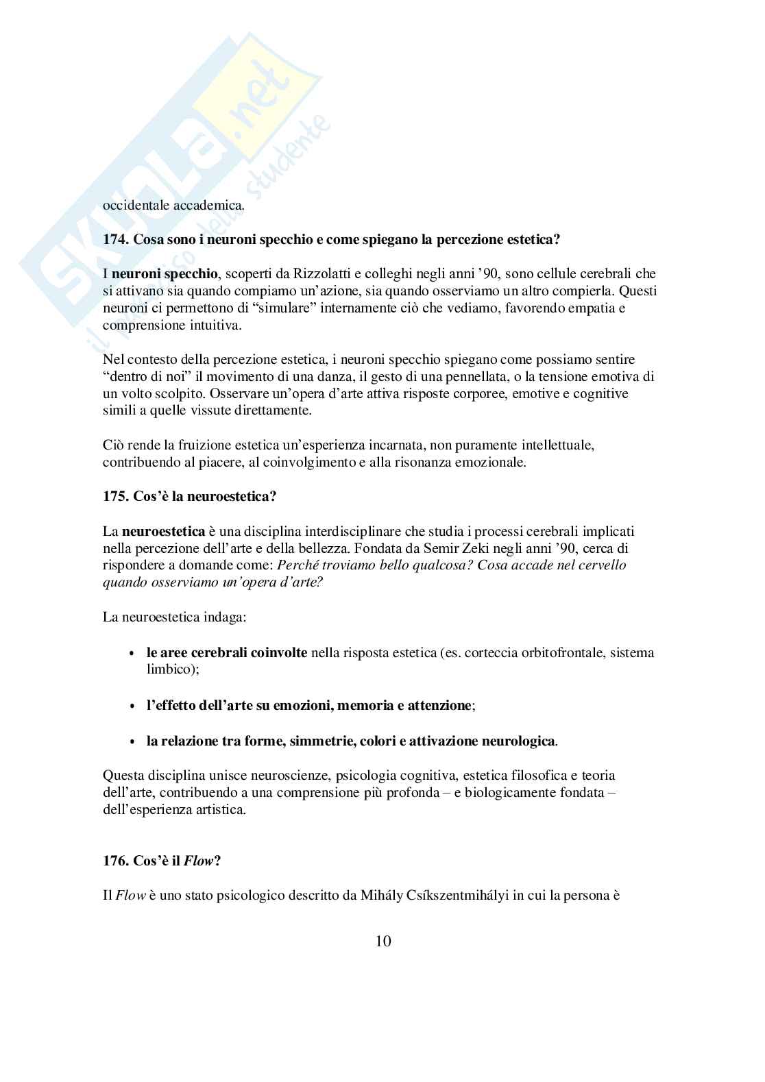 Risposte domande aperte psicologia dei linguaggi espressivi e artistici aggiornate 2026 Pag. 11