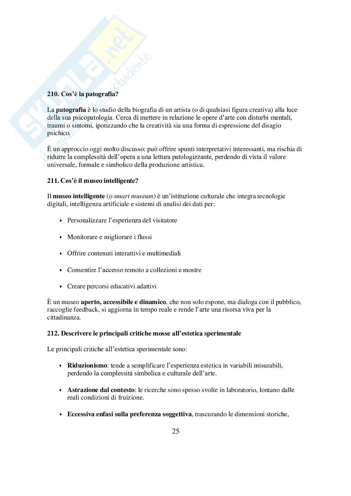 Risposte domande aperte psicologia dei linguaggi espressivi e artistici aggiornate 2026 Pag. 26