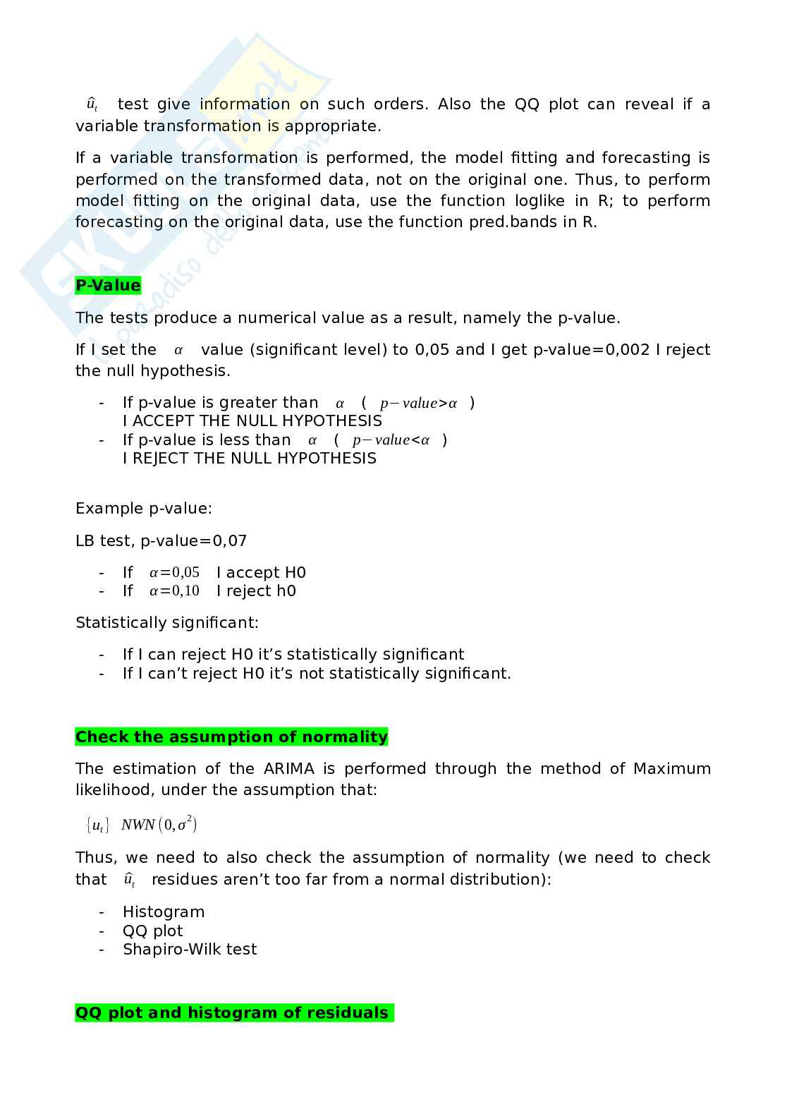 Appunti Statistics for experiment in inglese  Pag. 26