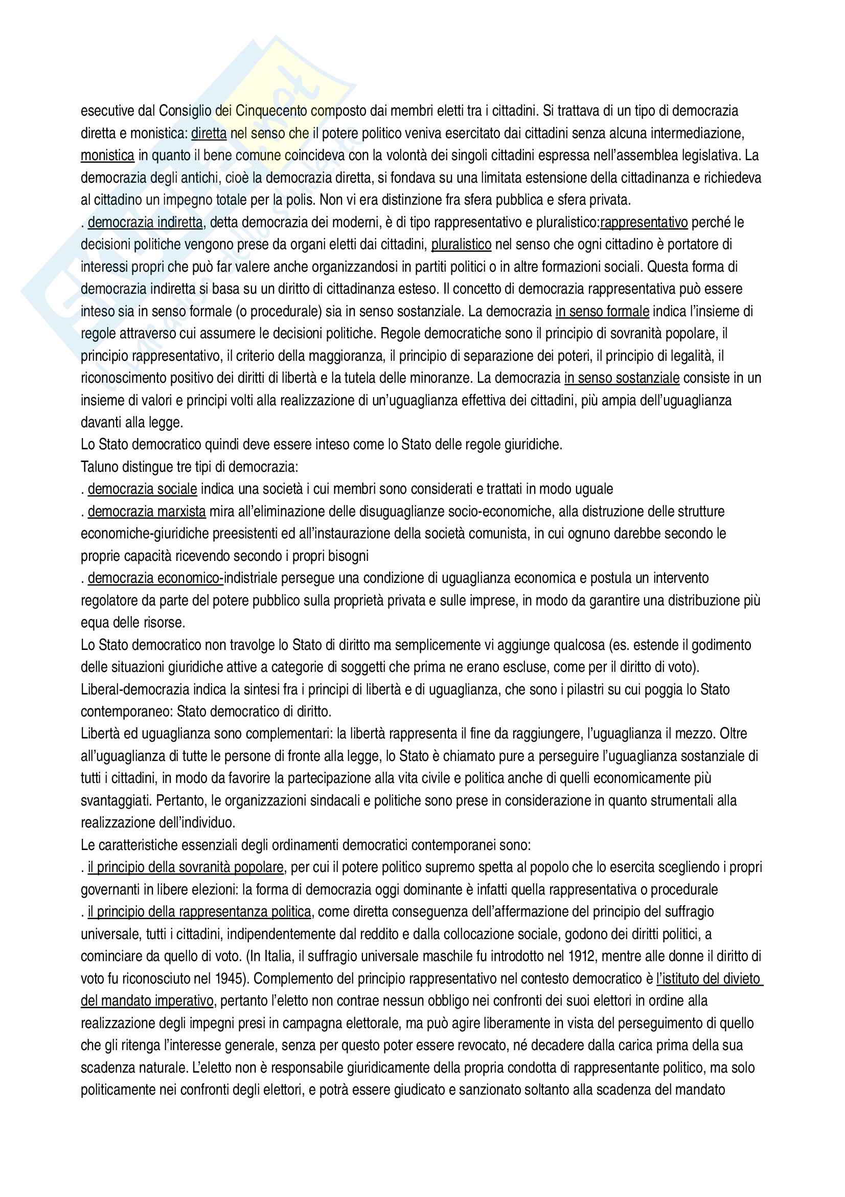 Riassunto esame diritto costituzionale, Vignudelli, libro consigliato Diritto costituzionale, Giappichelli editore Pag. 16
