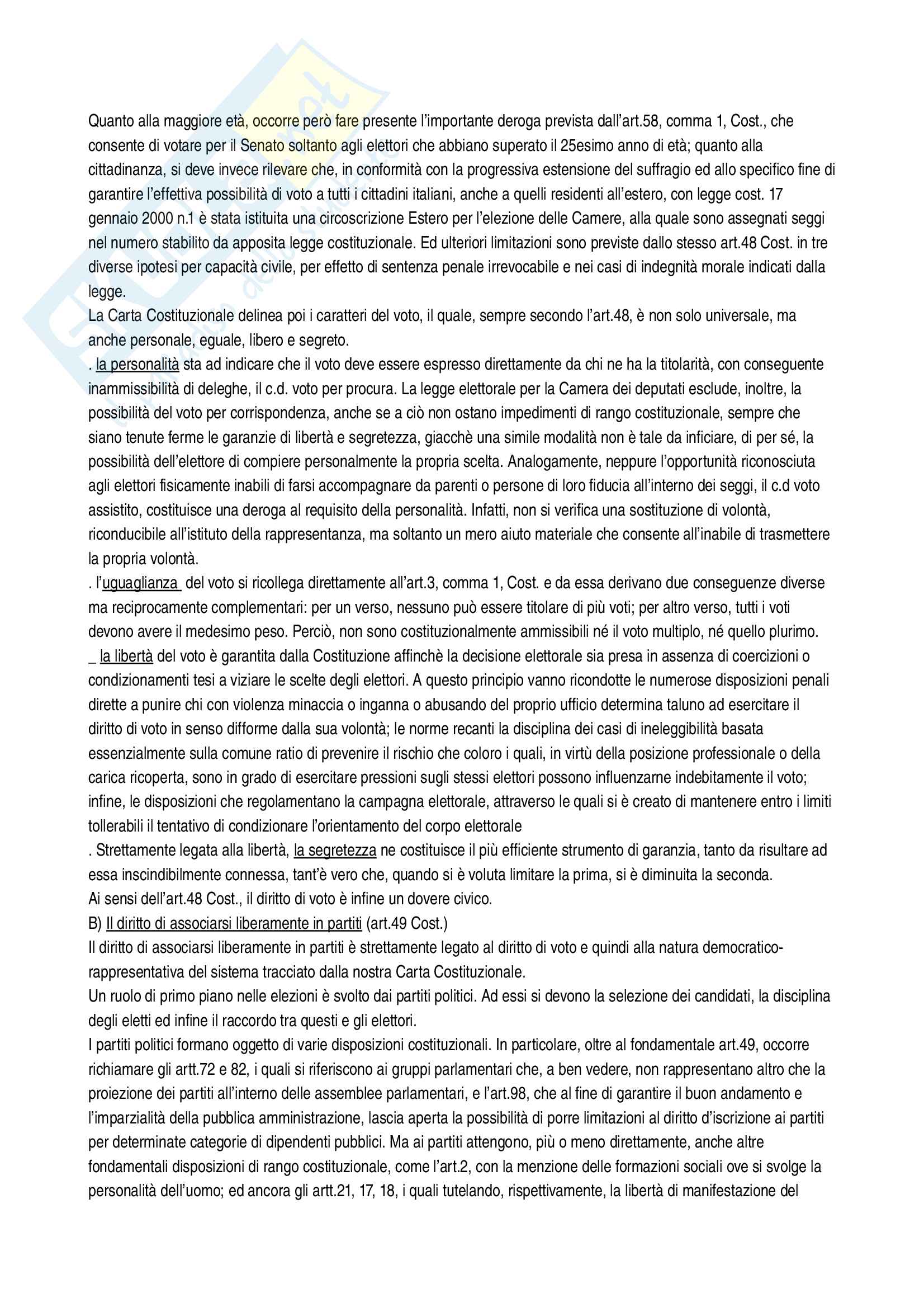 Riassunto esame diritto costituzionale, Vignudelli, libro consigliato Diritto costituzionale, Giappichelli editore Pag. 81