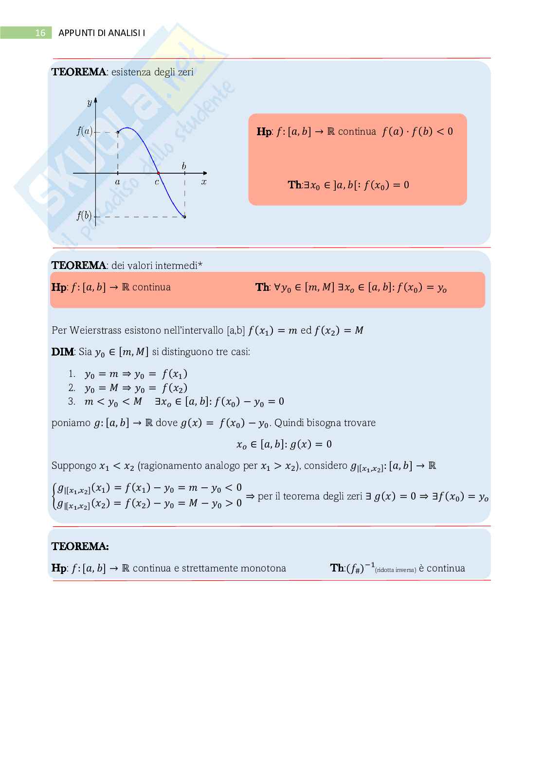 Appunti di Analisi 1 Pag. 16