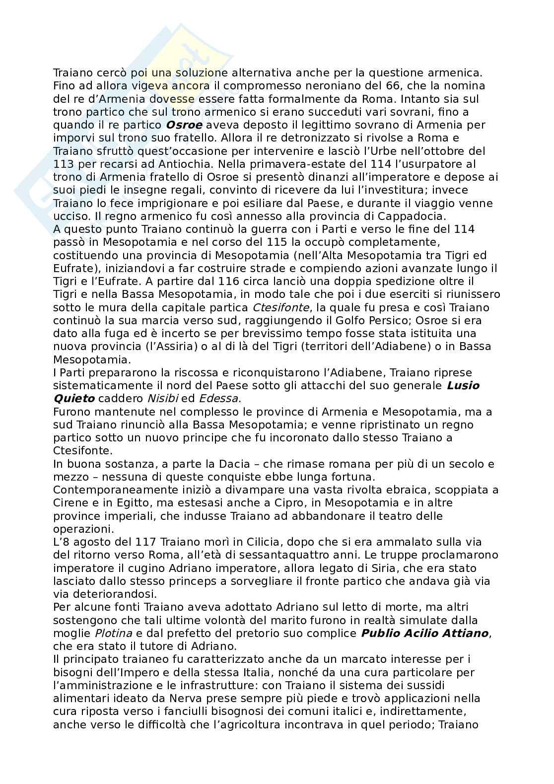 Riassunto esame Storia romana, Prof. Tantillo Ignazio, libro consigliato Storia romana, Gerace, Marcone Pag. 6