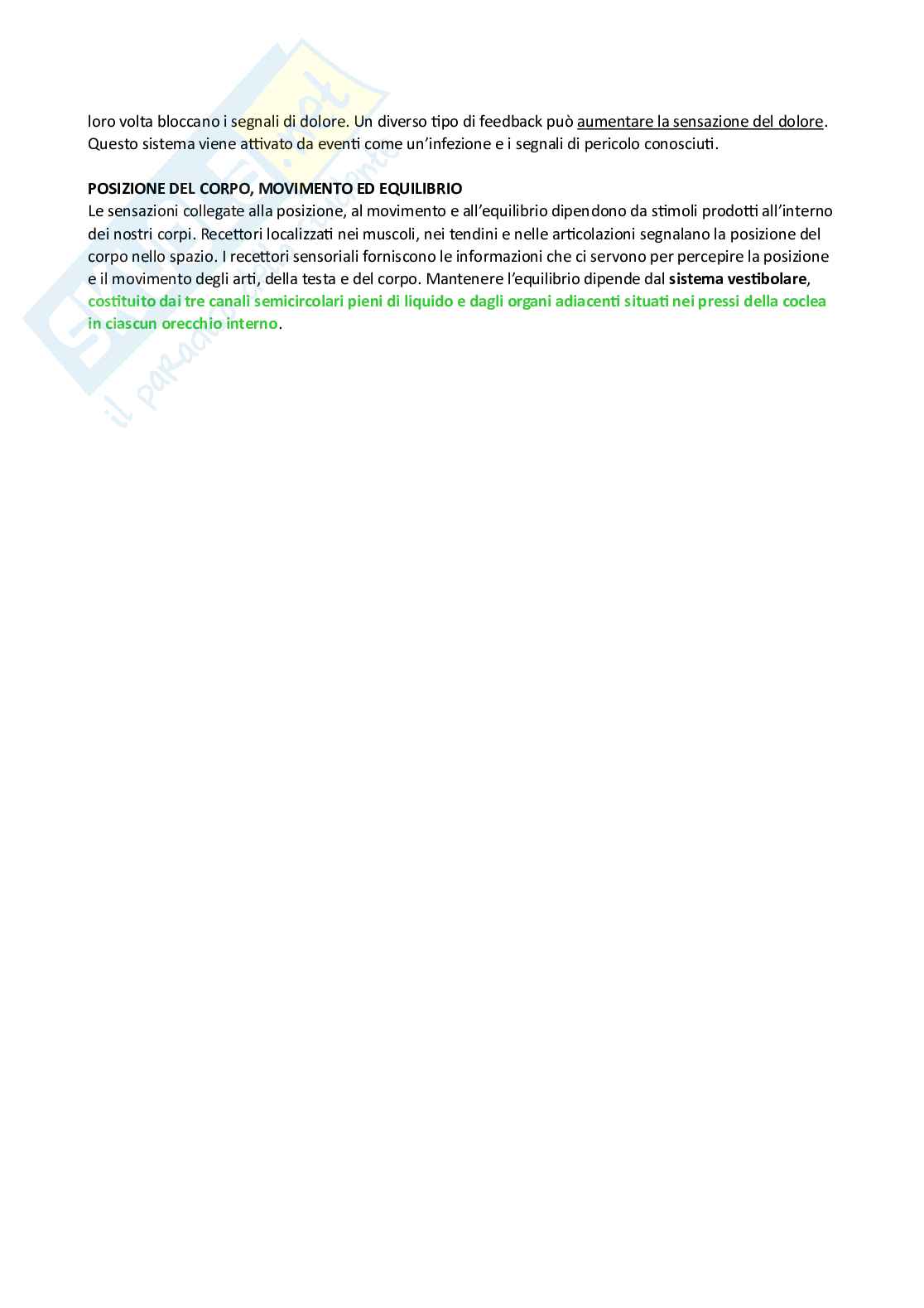 Riassunto esame Fondamenti di psicologia generale, Prof. Fabio Rosa Angela, libro consigliato Psicologia generale, Schacter, Gilbert, Nock, Weber Pag. 31
