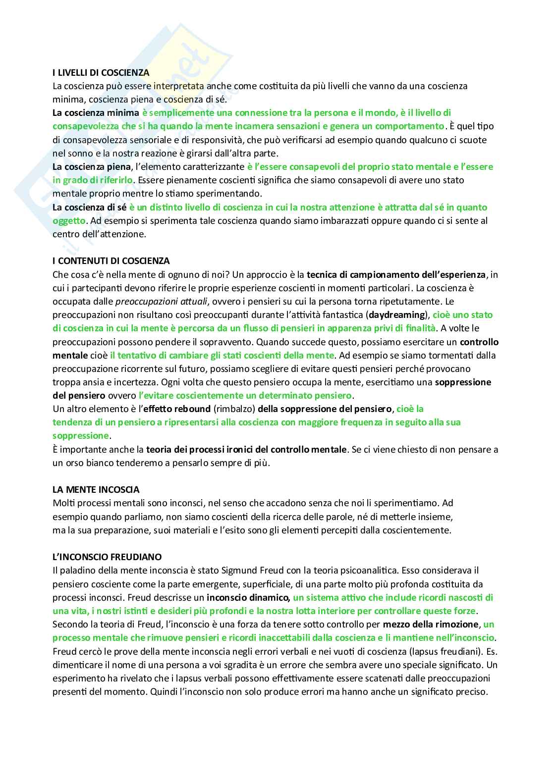 Riassunto esame Fondamenti di psicologia generale, Prof. Fabio Rosa Angela, libro consigliato Psicologia generale, Schacter, Gilbert, Nock, Weber Pag. 36