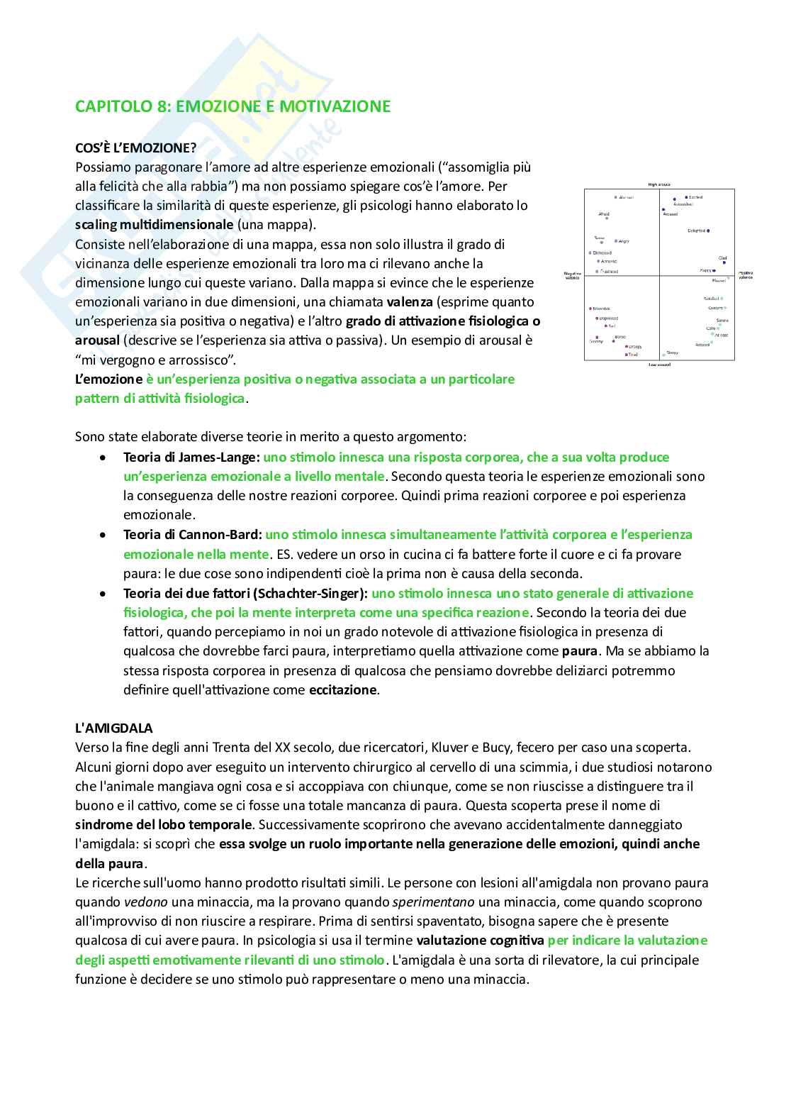Riassunto esame Fondamenti di psicologia generale, Prof. Fabio Rosa Angela, libro consigliato Psicologia generale, Schacter, Gilbert, Nock, Weber Pag. 56