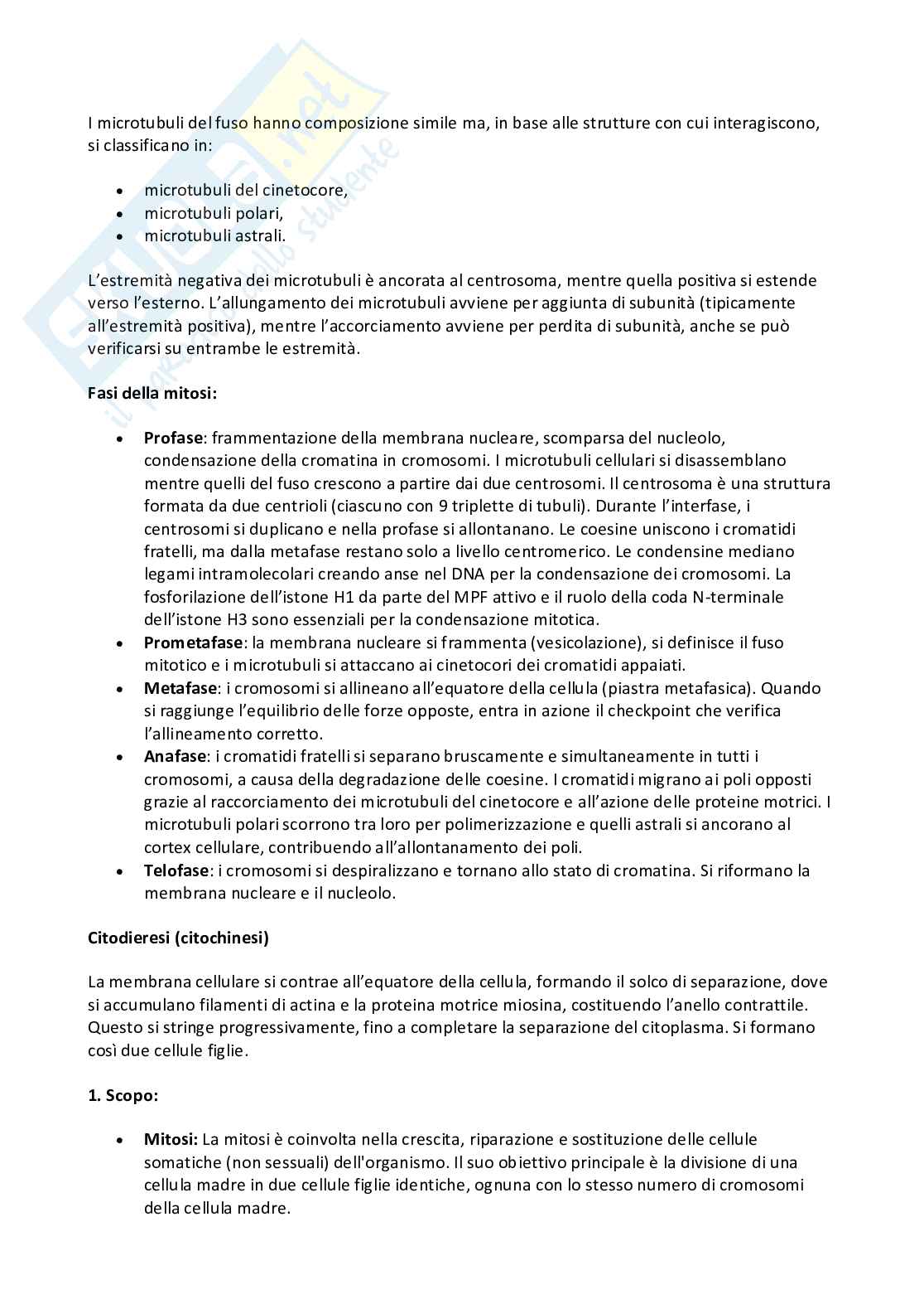 Biologia cellulare  Pag. 21