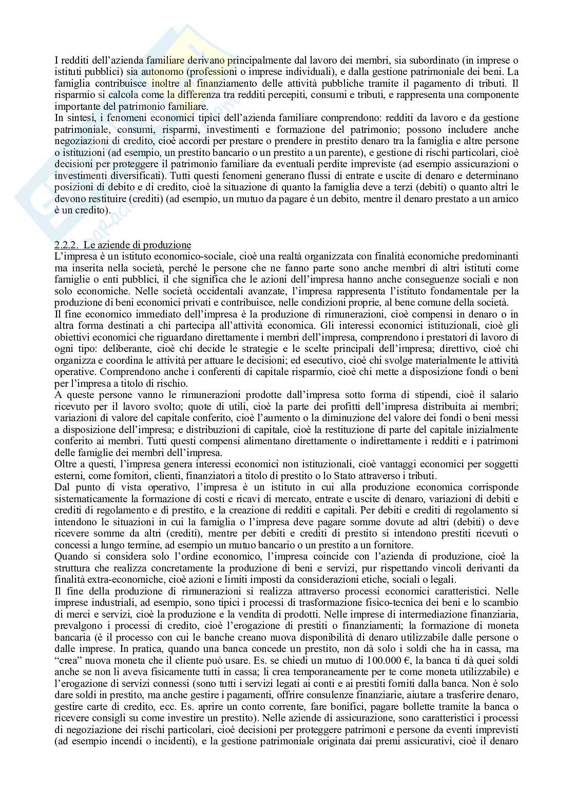 Riassunto esame Economia aziendale, Prof. Baldissera Annalisa, libro consigliato Corso di economia aziendale, Airoldi, Brunetti, Coda Pag. 16