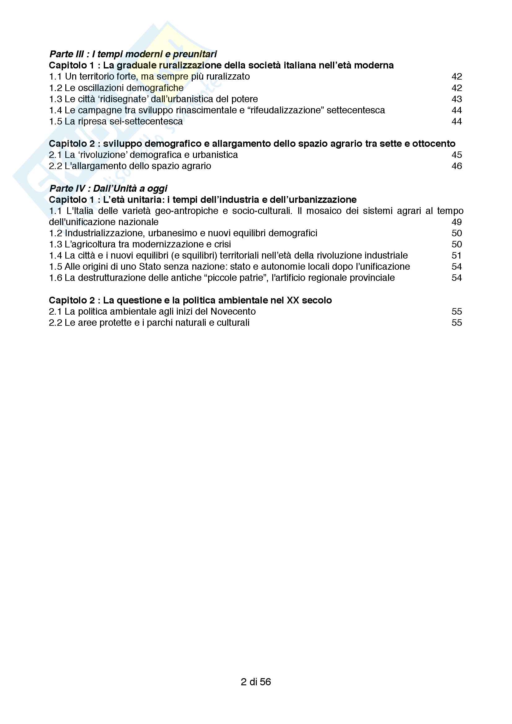 Sunto principale per l'esame di Geografia Storica, Docente Puttilli/Rombai Pag. 2