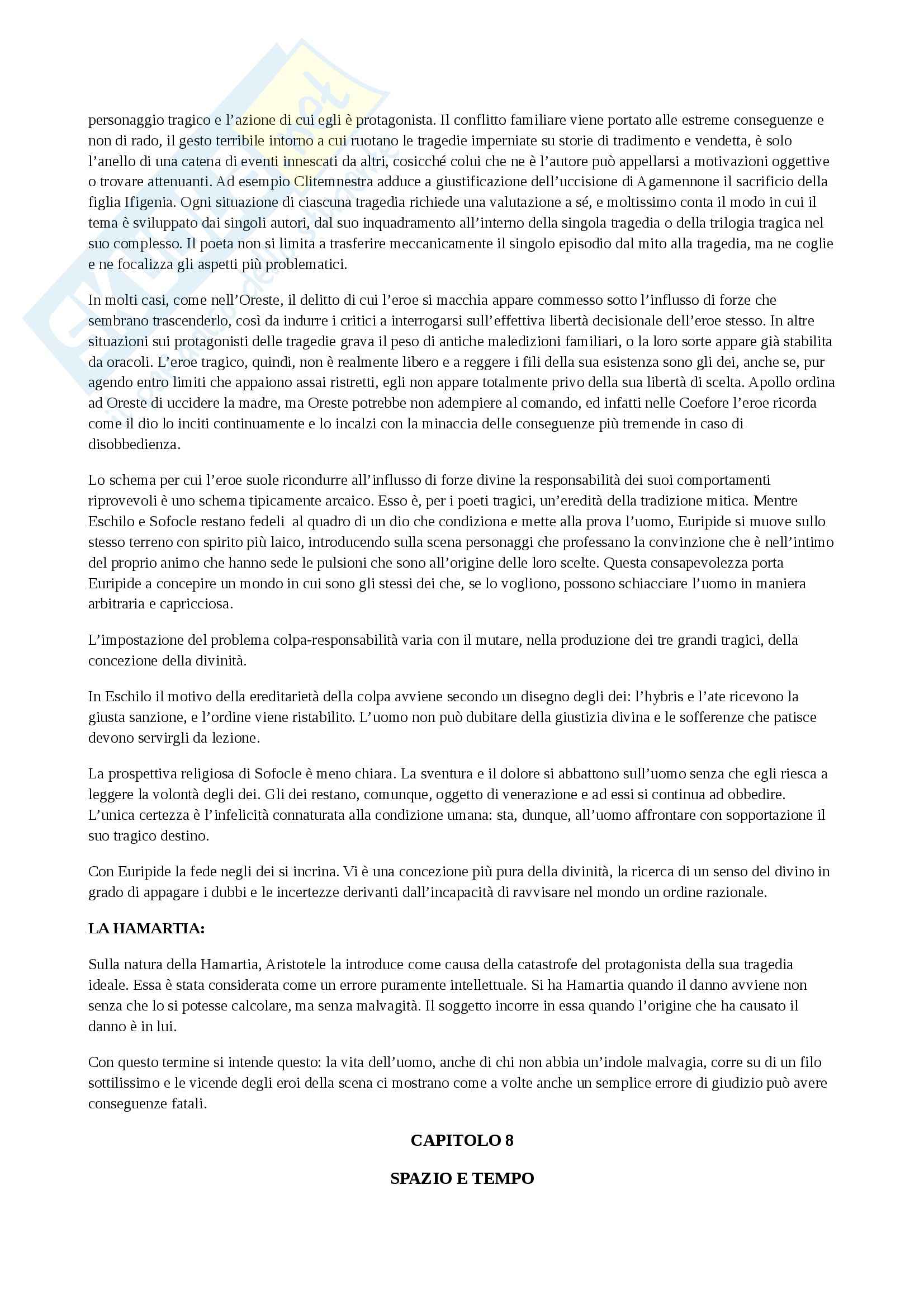 Riassunto esame Drammaturgia, prof. Cerbo, libro consigliato La tragedia greca, Di Marco Pag. 26