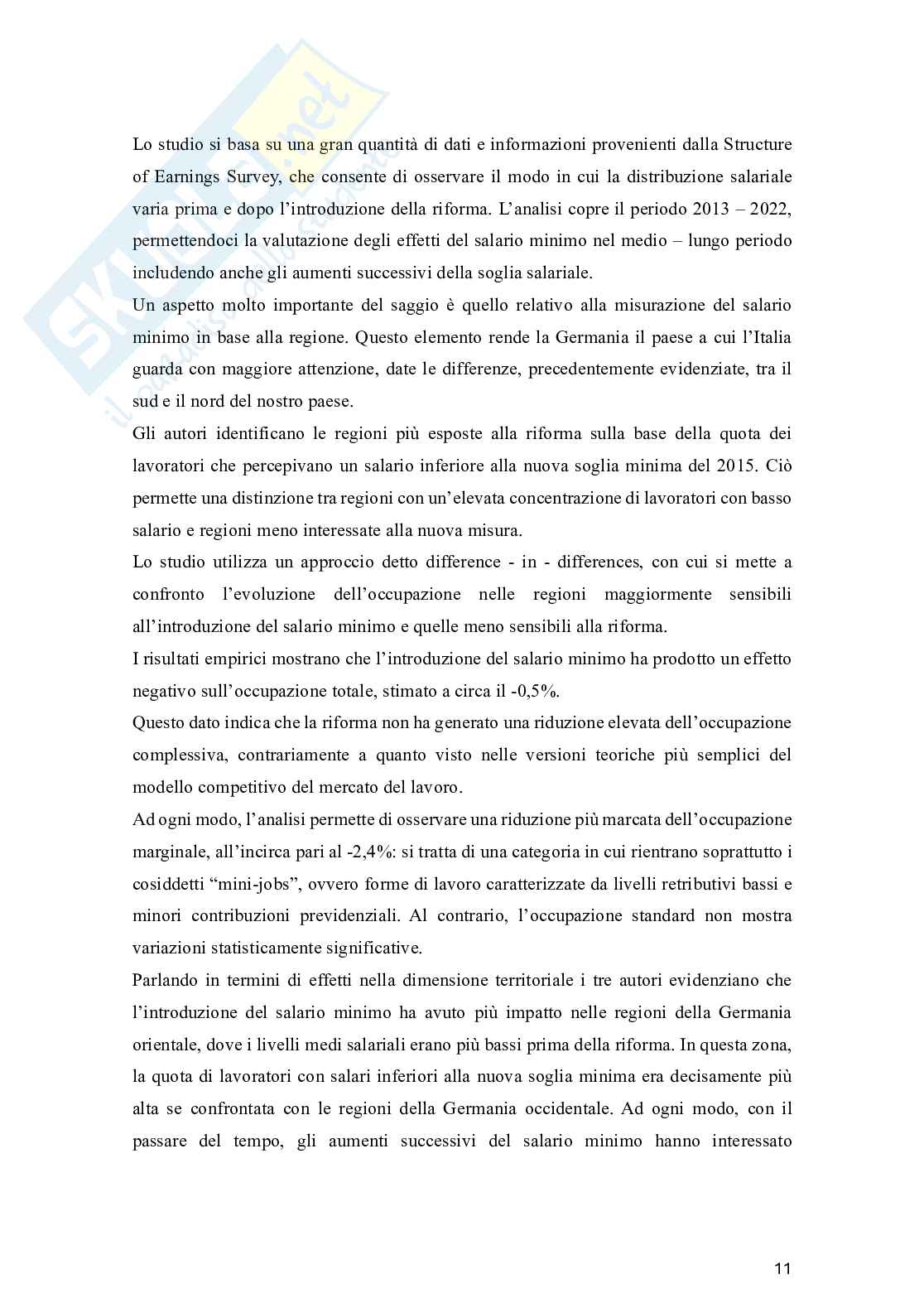 Dibattito in Italia e l’evidenza empirica internazionale Pag. 11