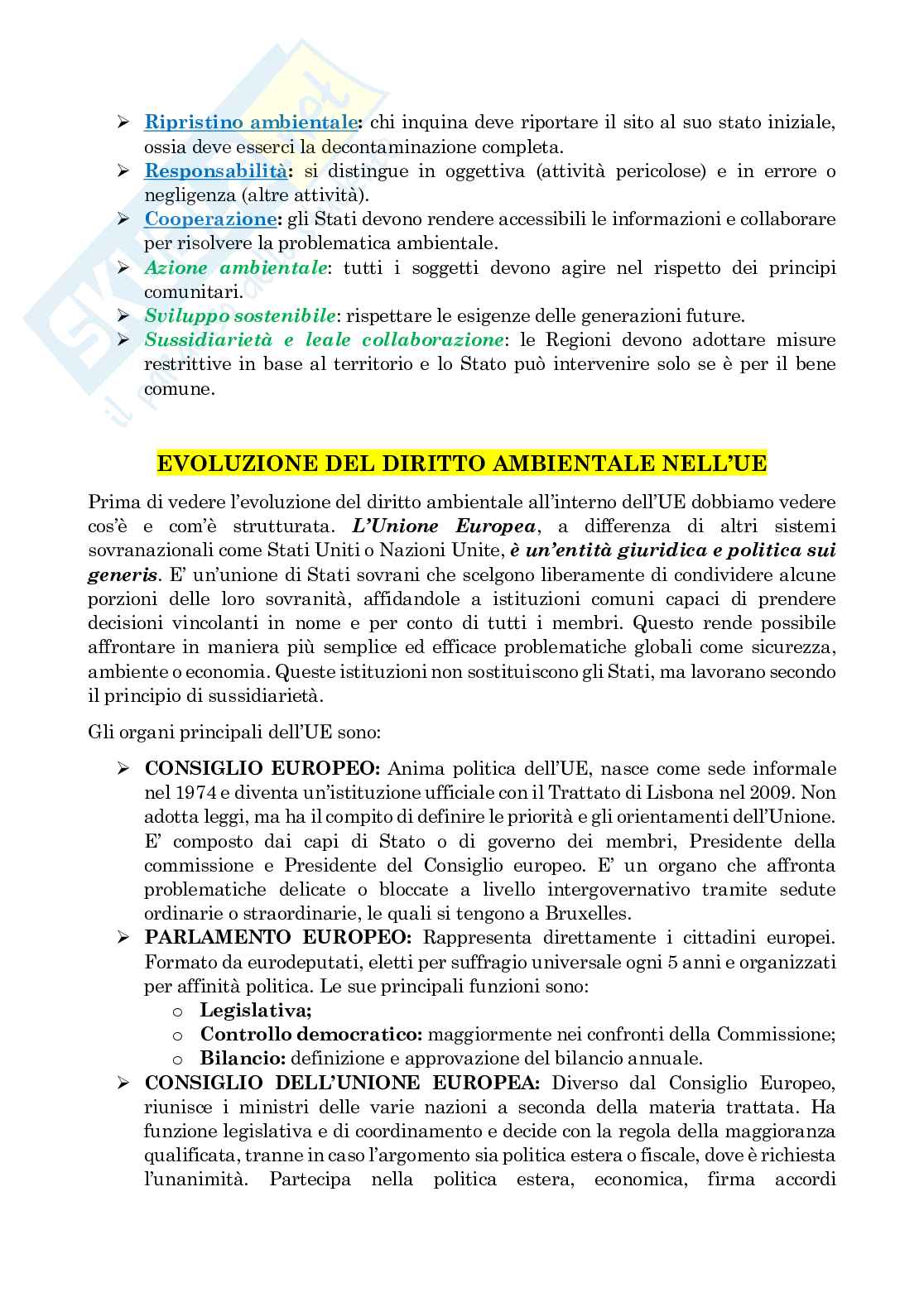Diritto ambientale Pag. 2